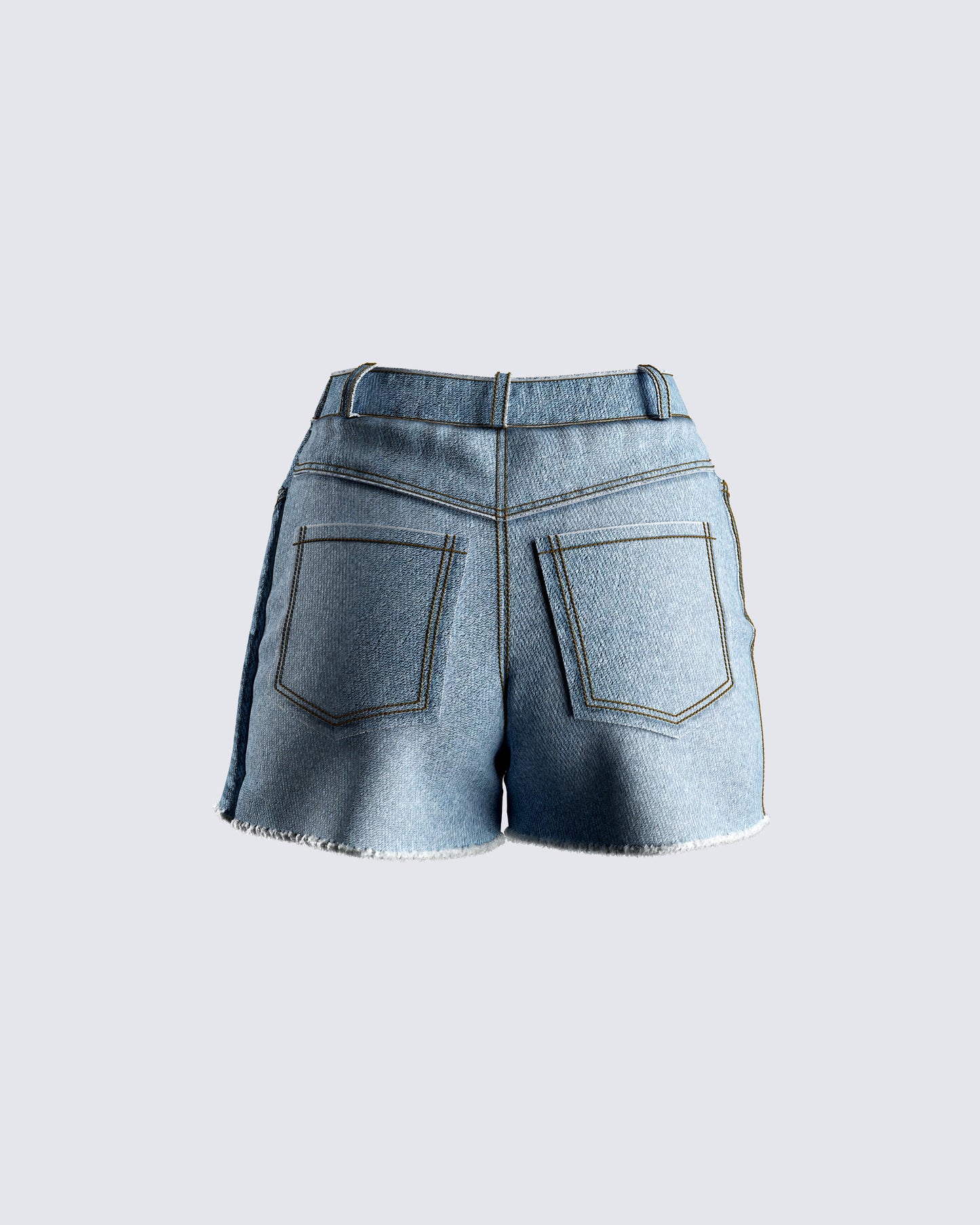 Mayerly Blue Denim Wrap Skort