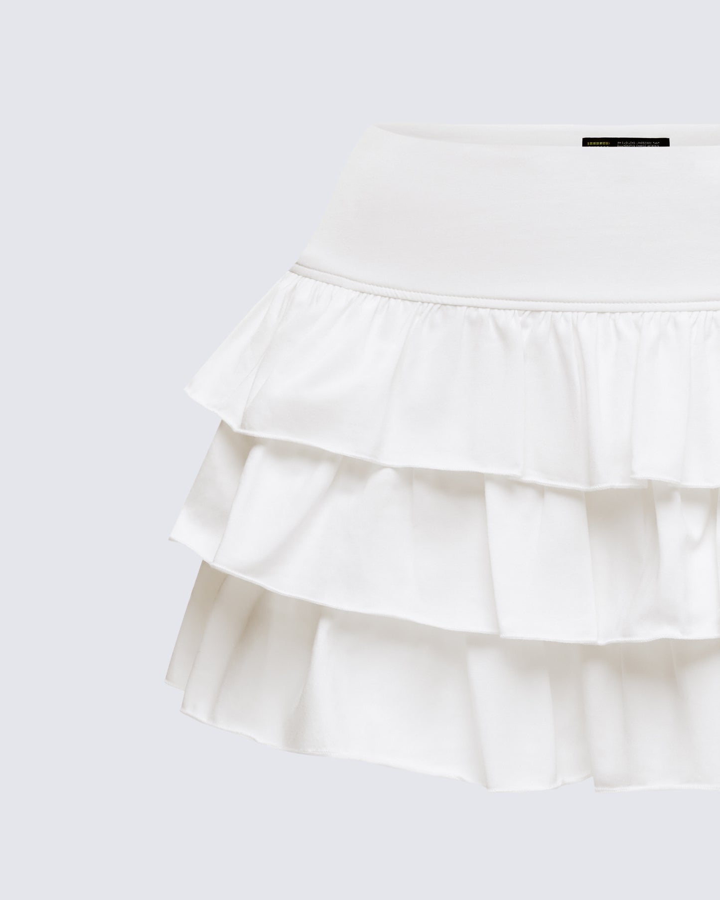 Fable Ivory Ruffle Micro Mini Skirt