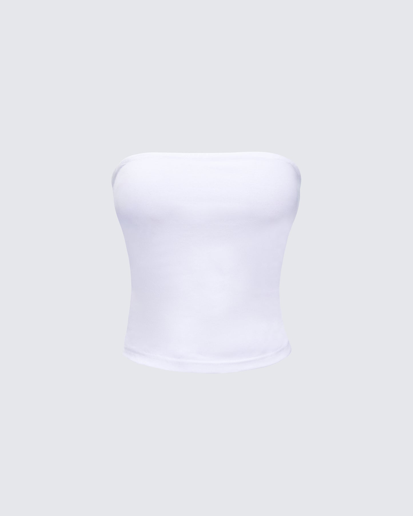 Aaliyah White Jersey Tube Top product front