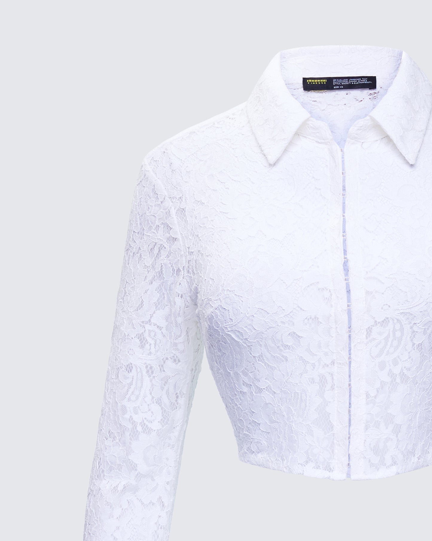 Eunji White Lace Blouse Top