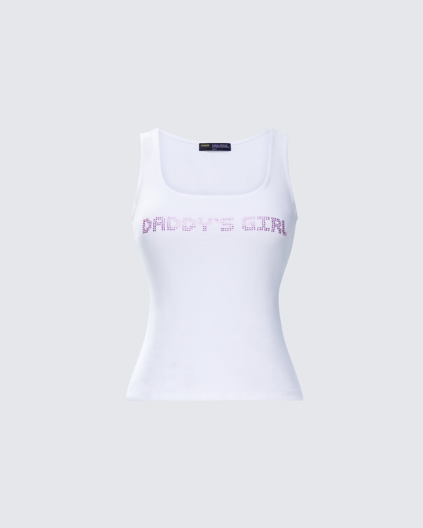 Dolores White Graphic Tank Top product front