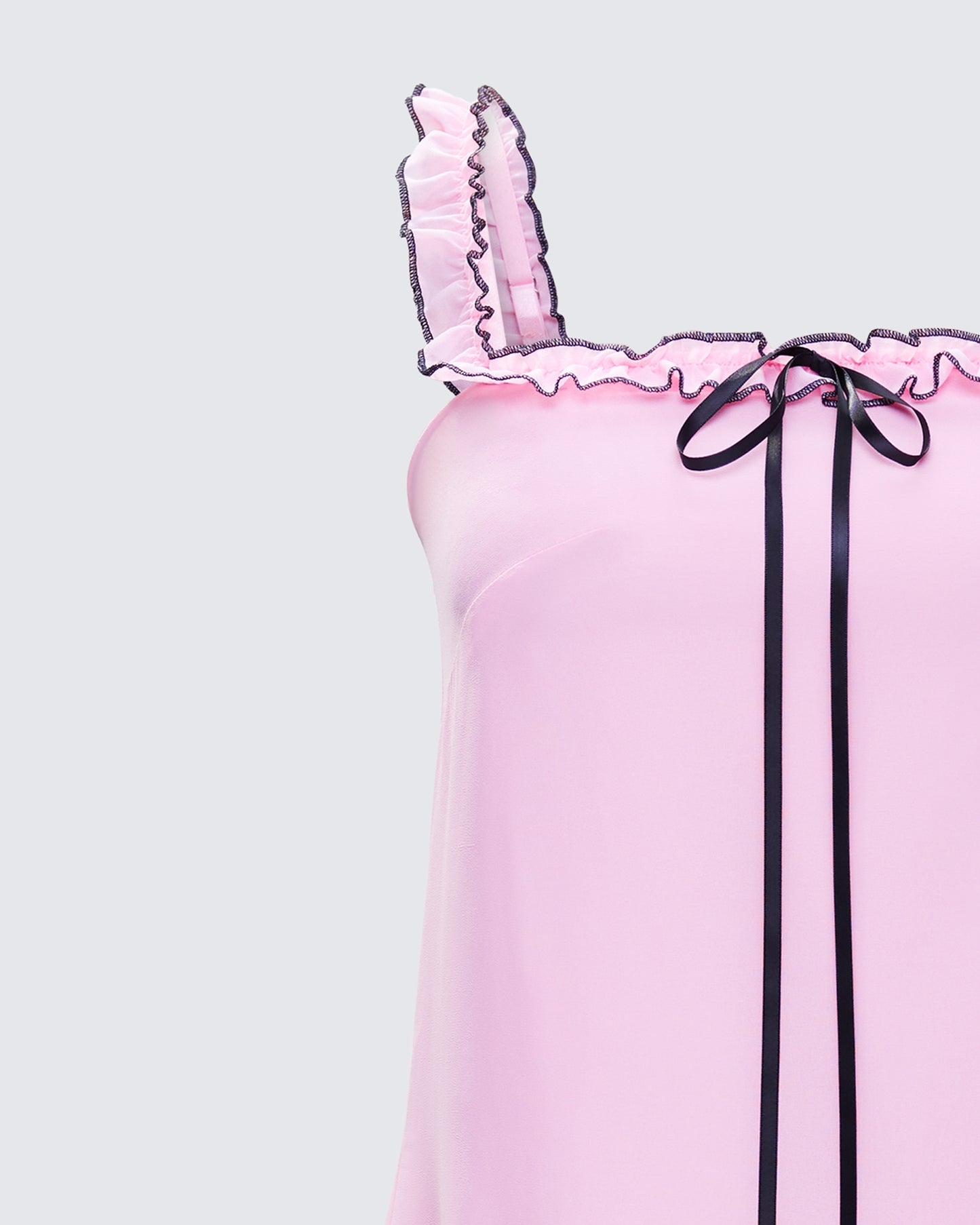 Giselda Pink Babydoll Mini Dress