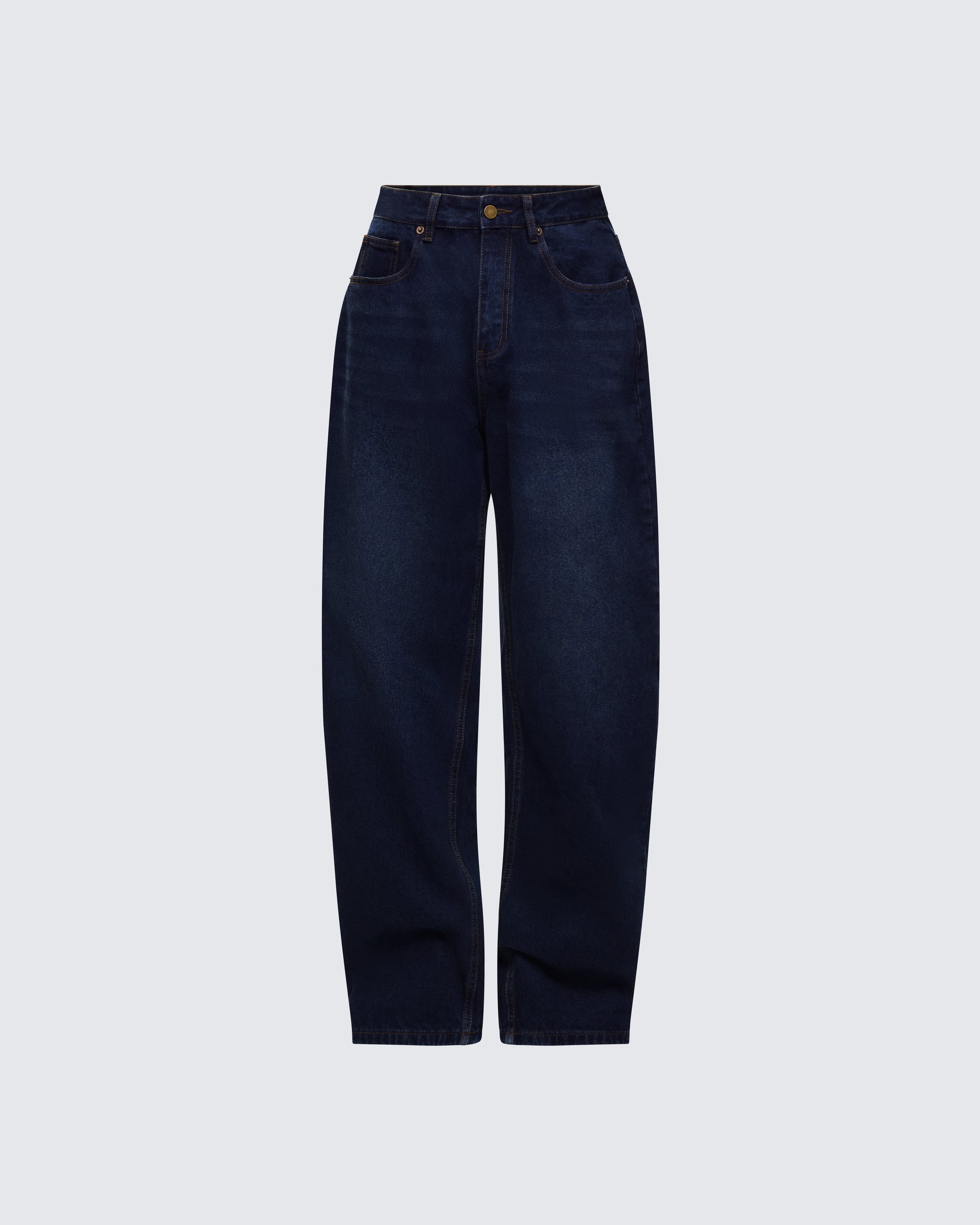Haylie Blue Denim Baggy Pant product front