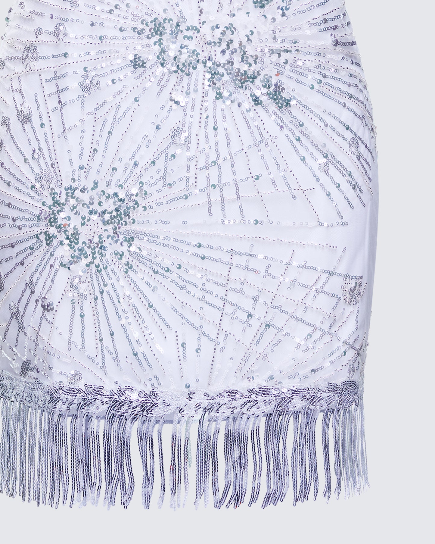 Jocelyn White Sequin Mini Dress