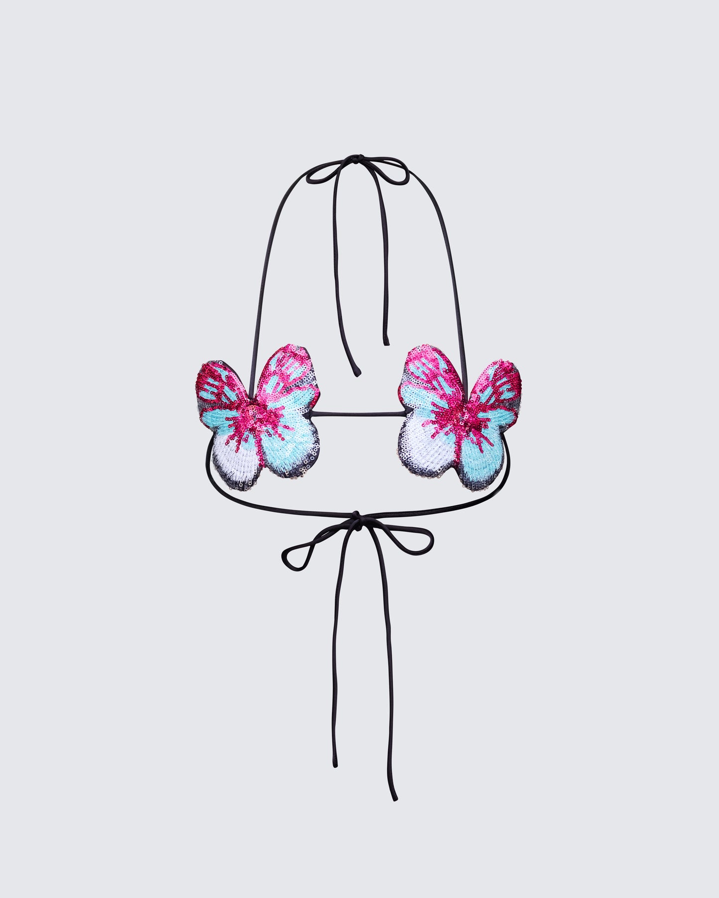 Kandi Embellished Butterfly Bra Top product front