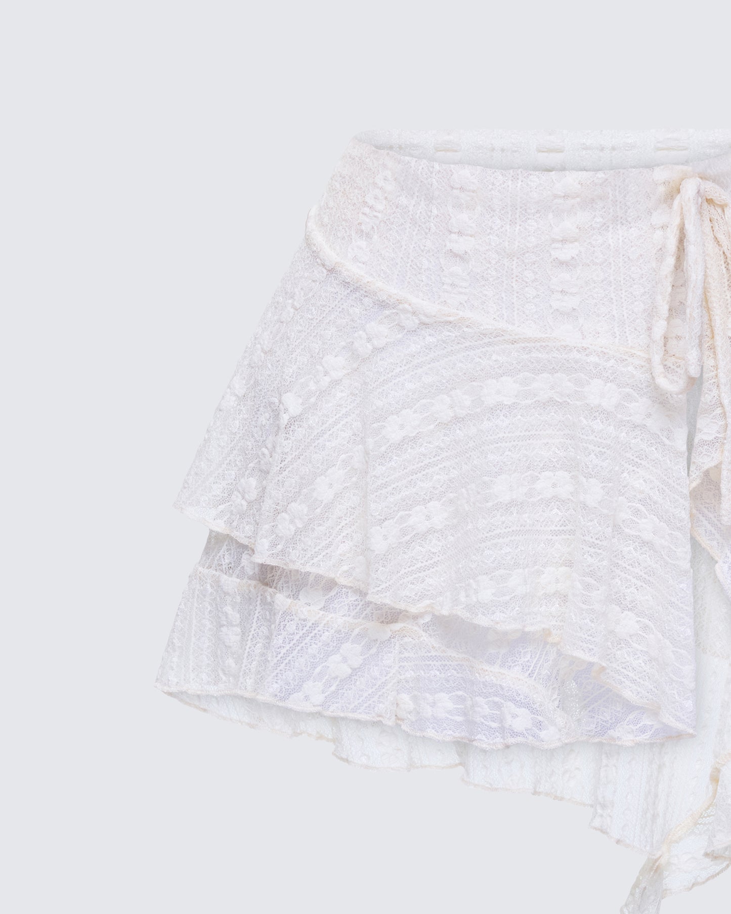 Maeve Ivory Lace Mini Skirt