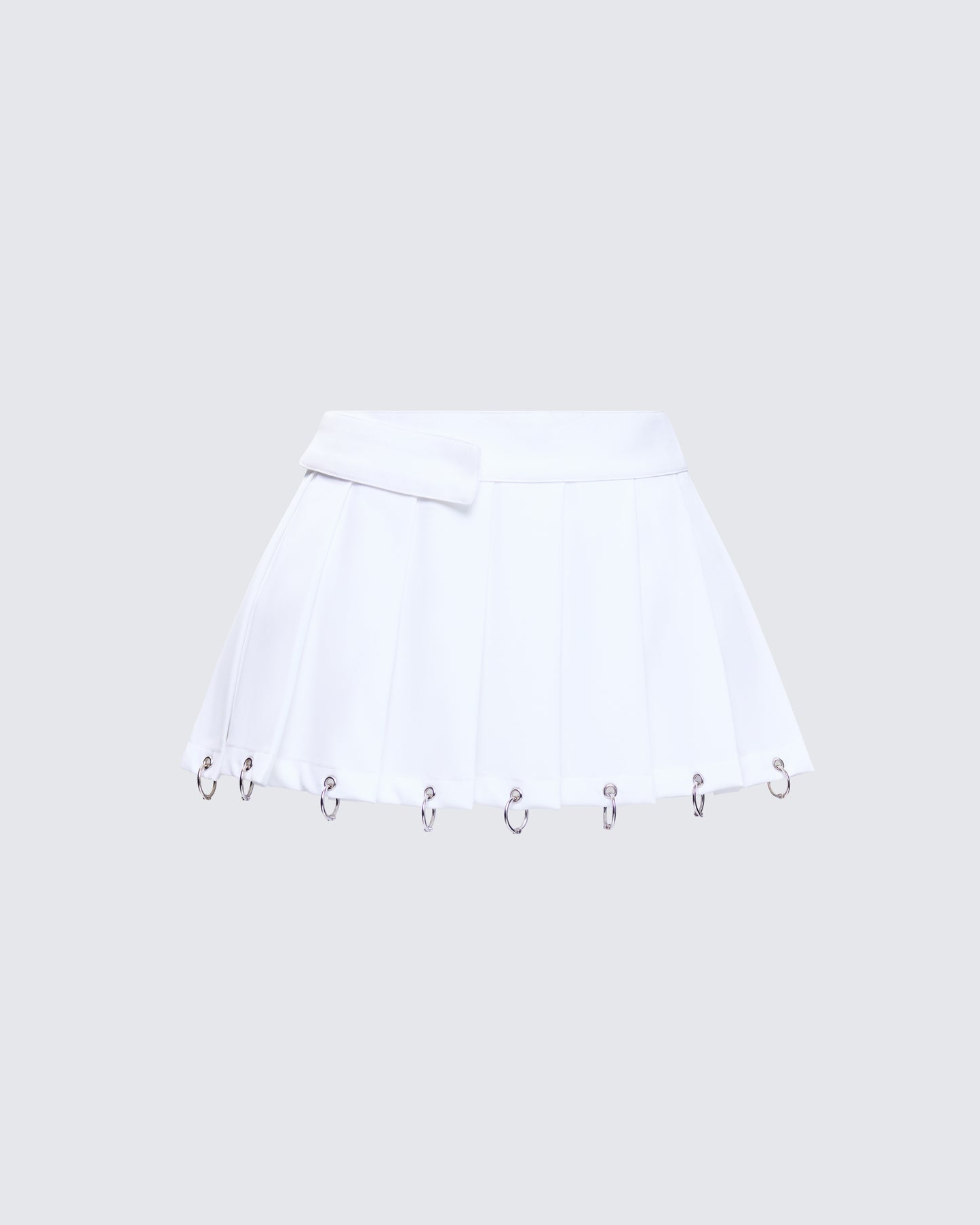 Petra White Micro Mini Skirt 3d product front