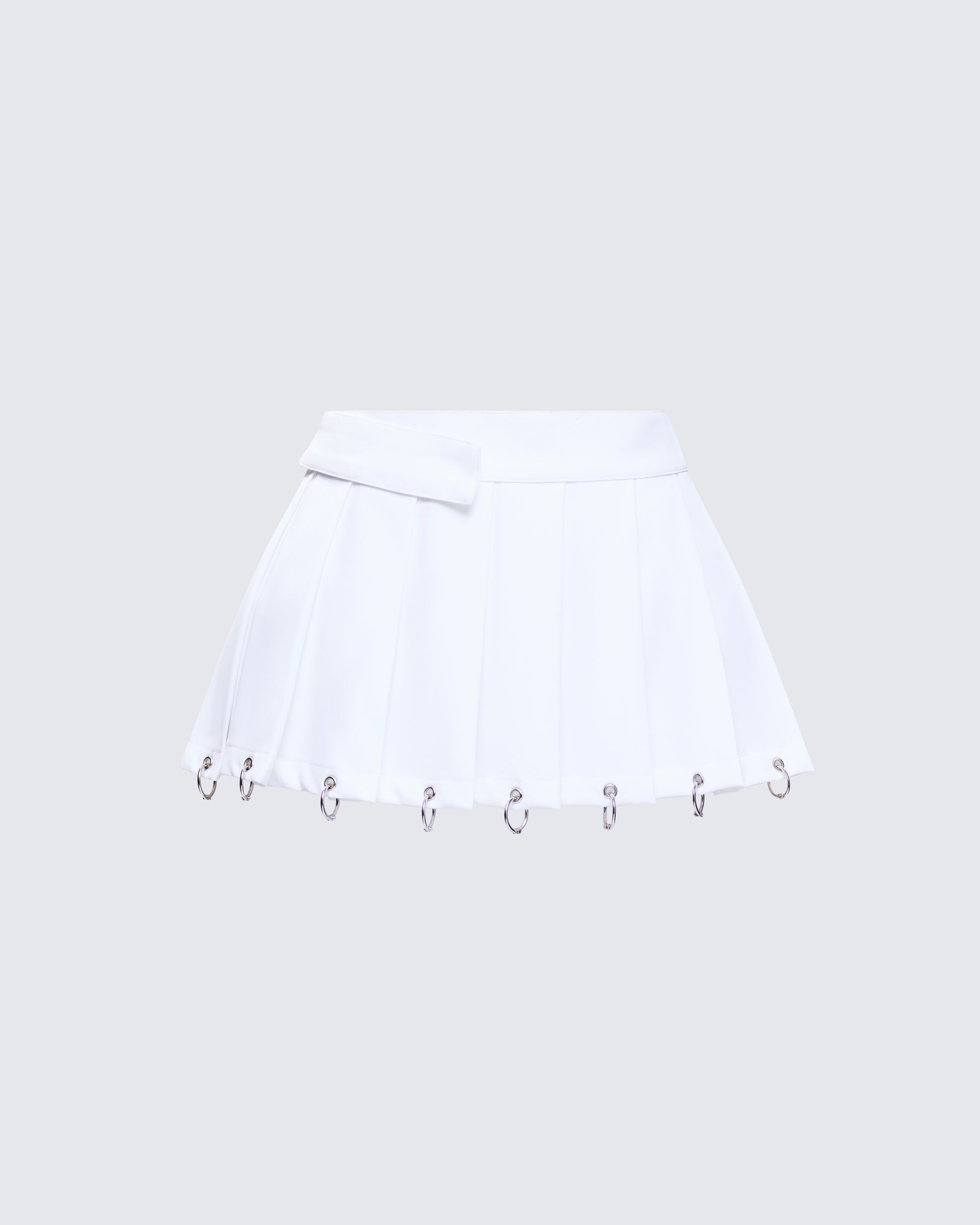 Petra White Micro Mini Skirt 3d product front
