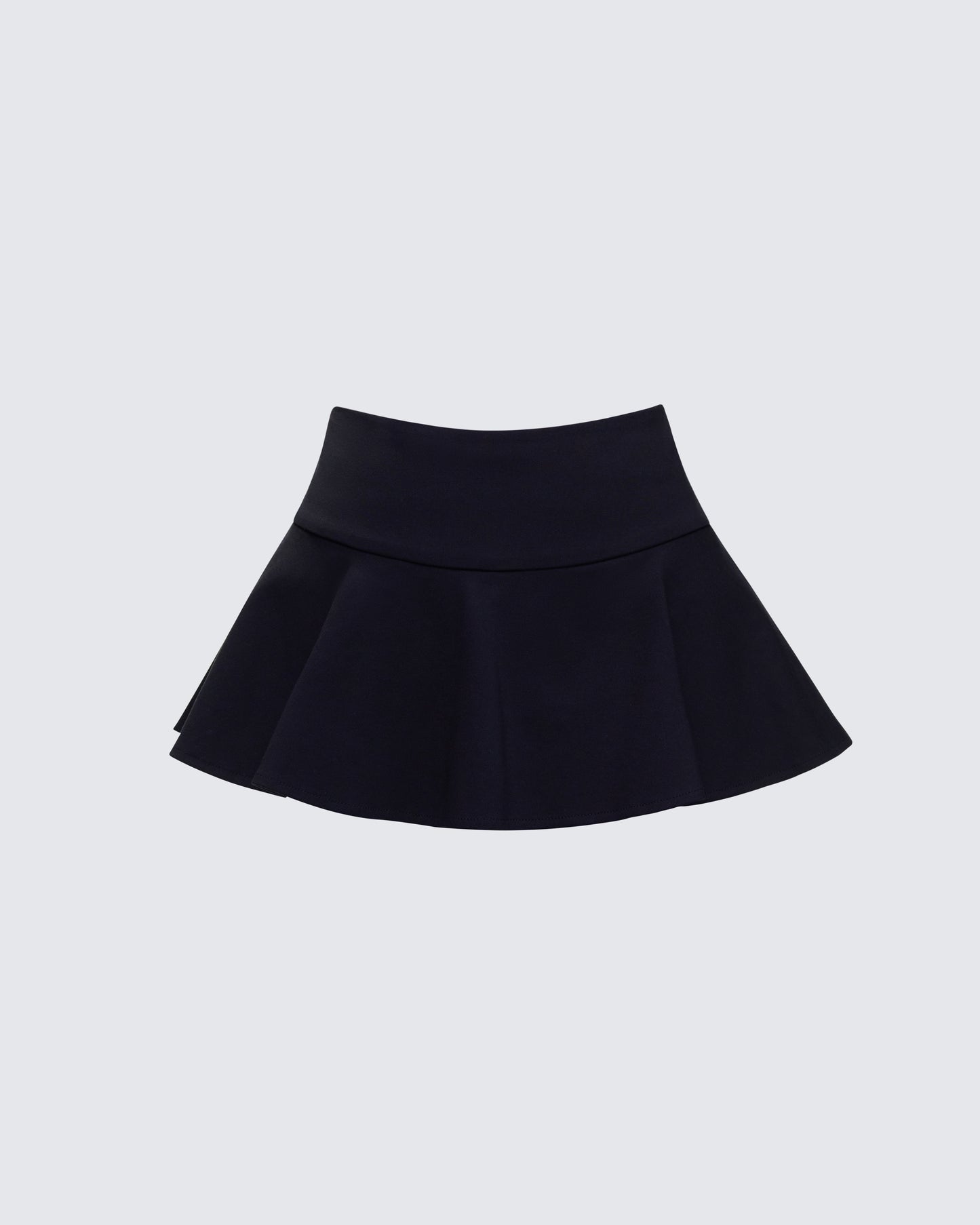 Pippa Black Ruffle Tiered Skort