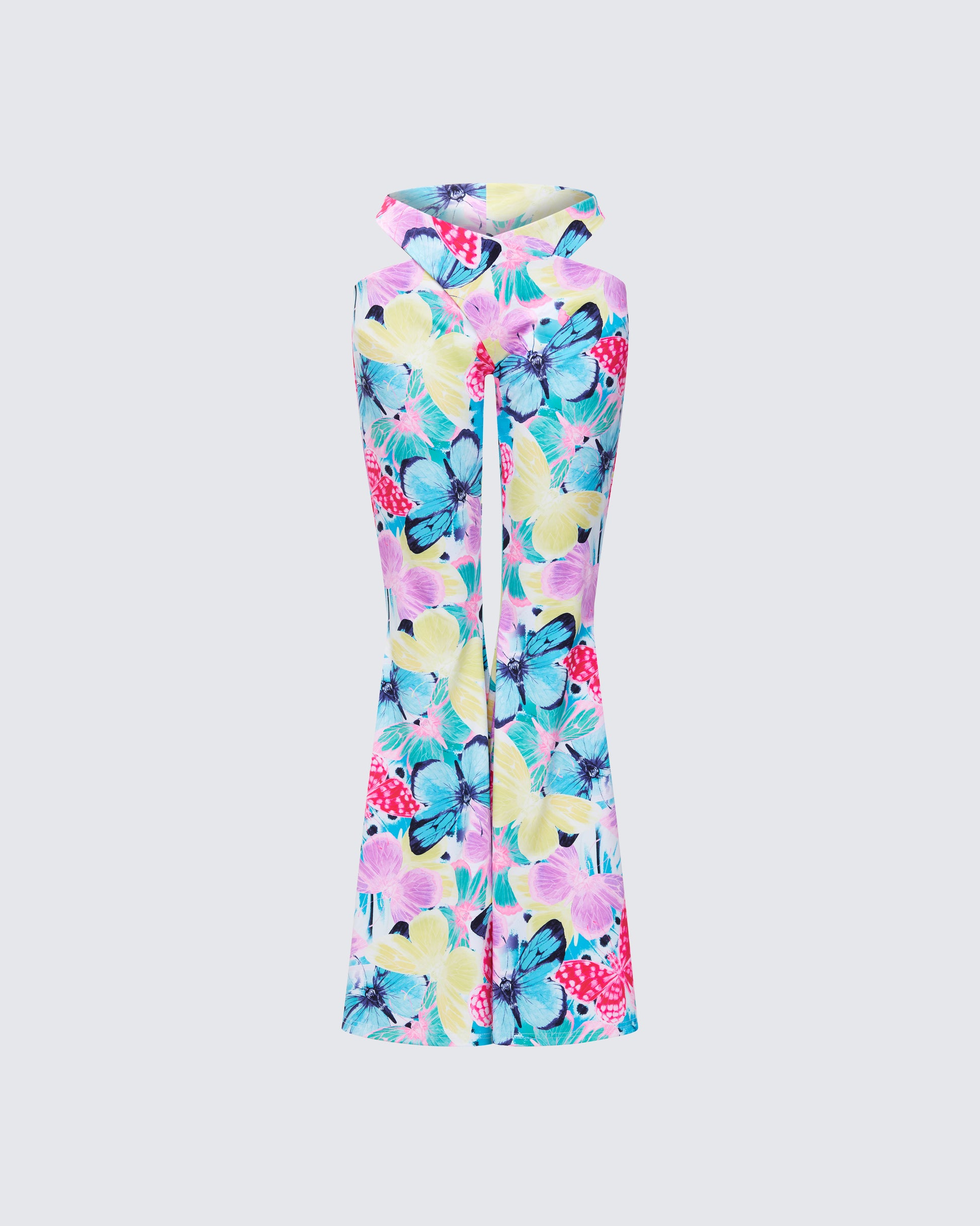 Kandi Printed Wrap Flare Pant product front