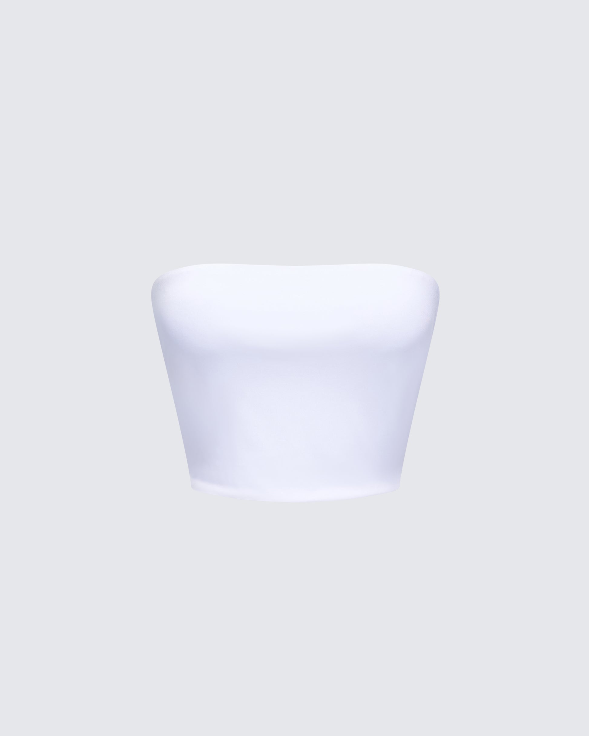 Reese White Jersey Strapless Top product front