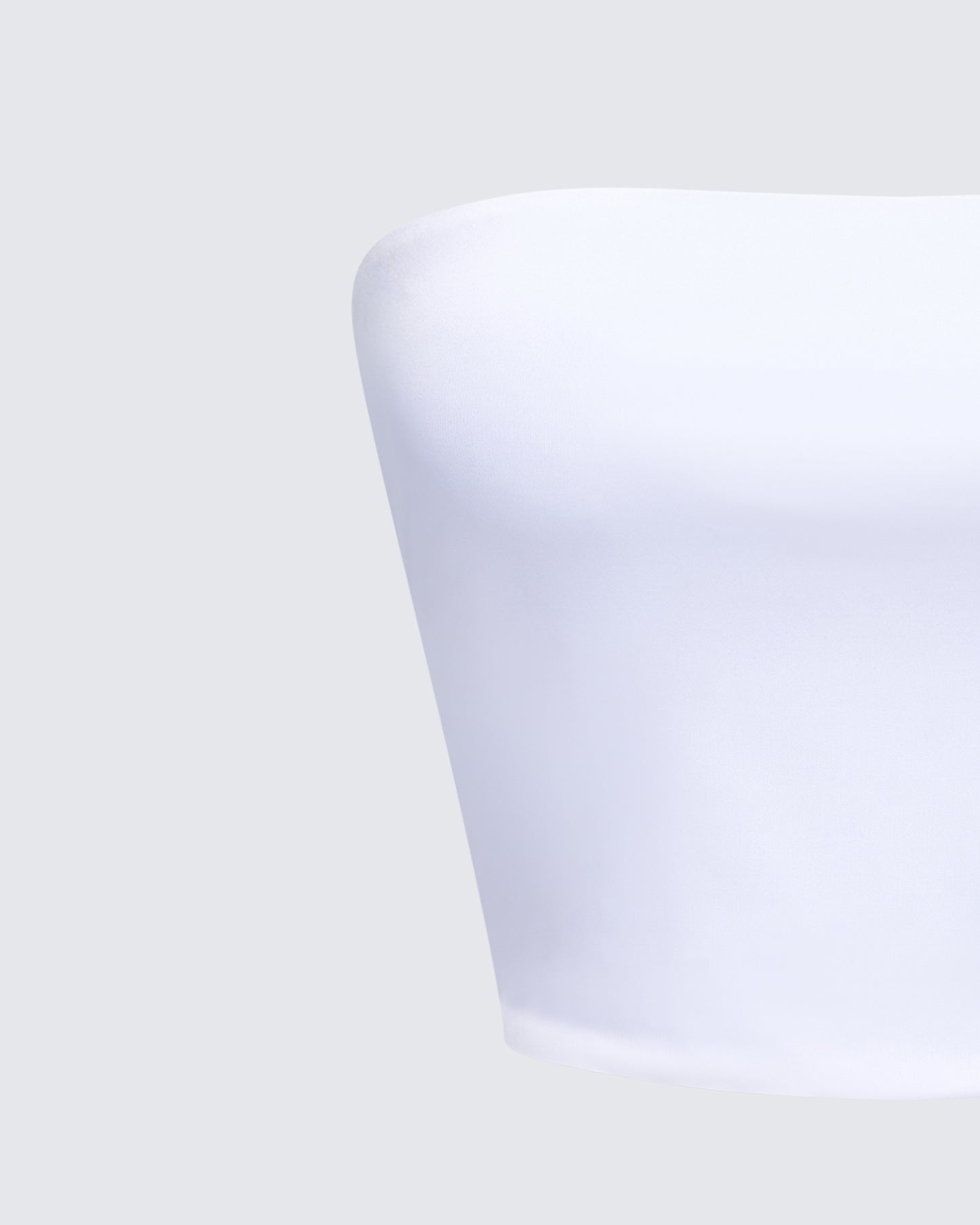 Reese White Jersey Strapless Top