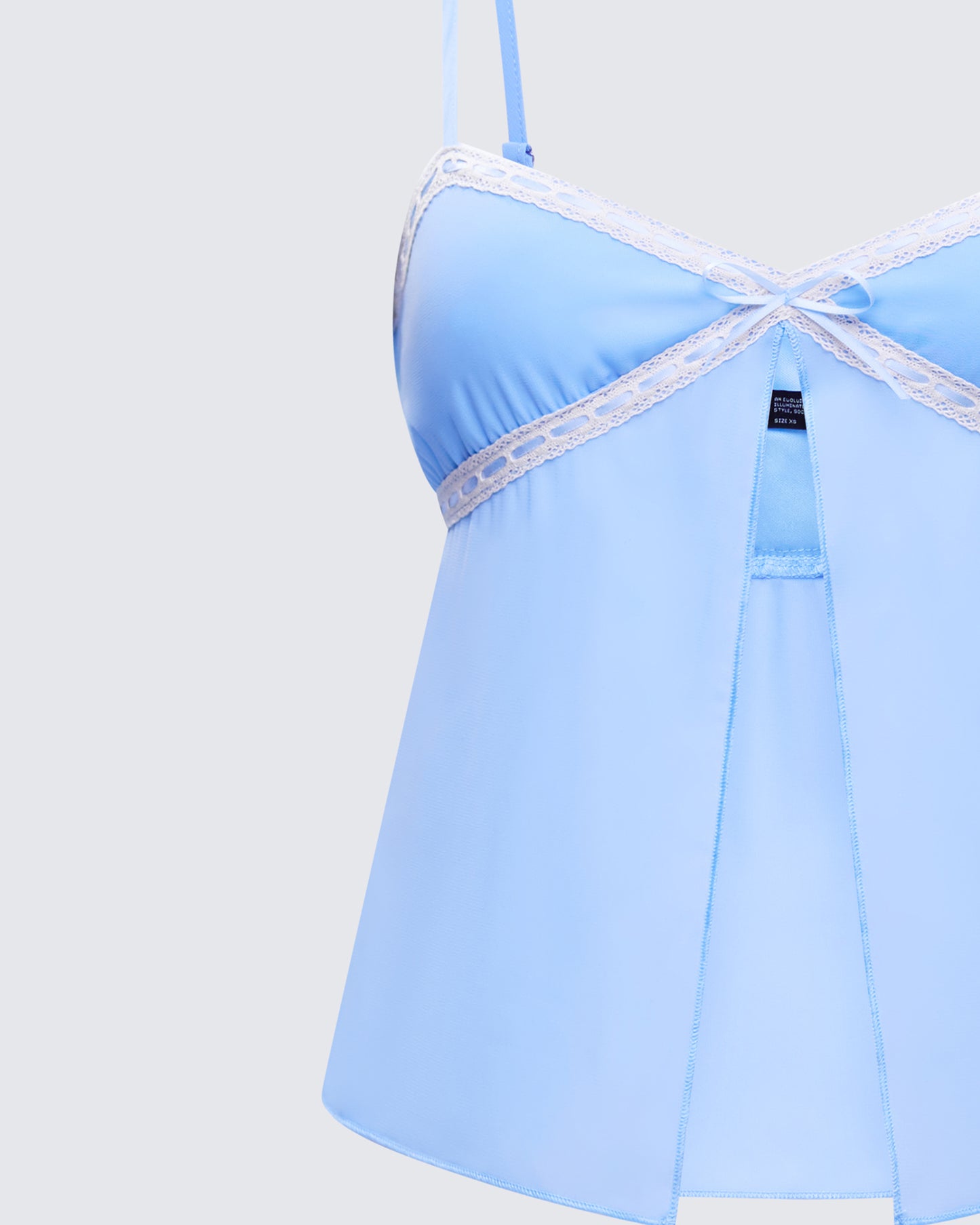 Norma Baby Blue Chiffon Cami Top
