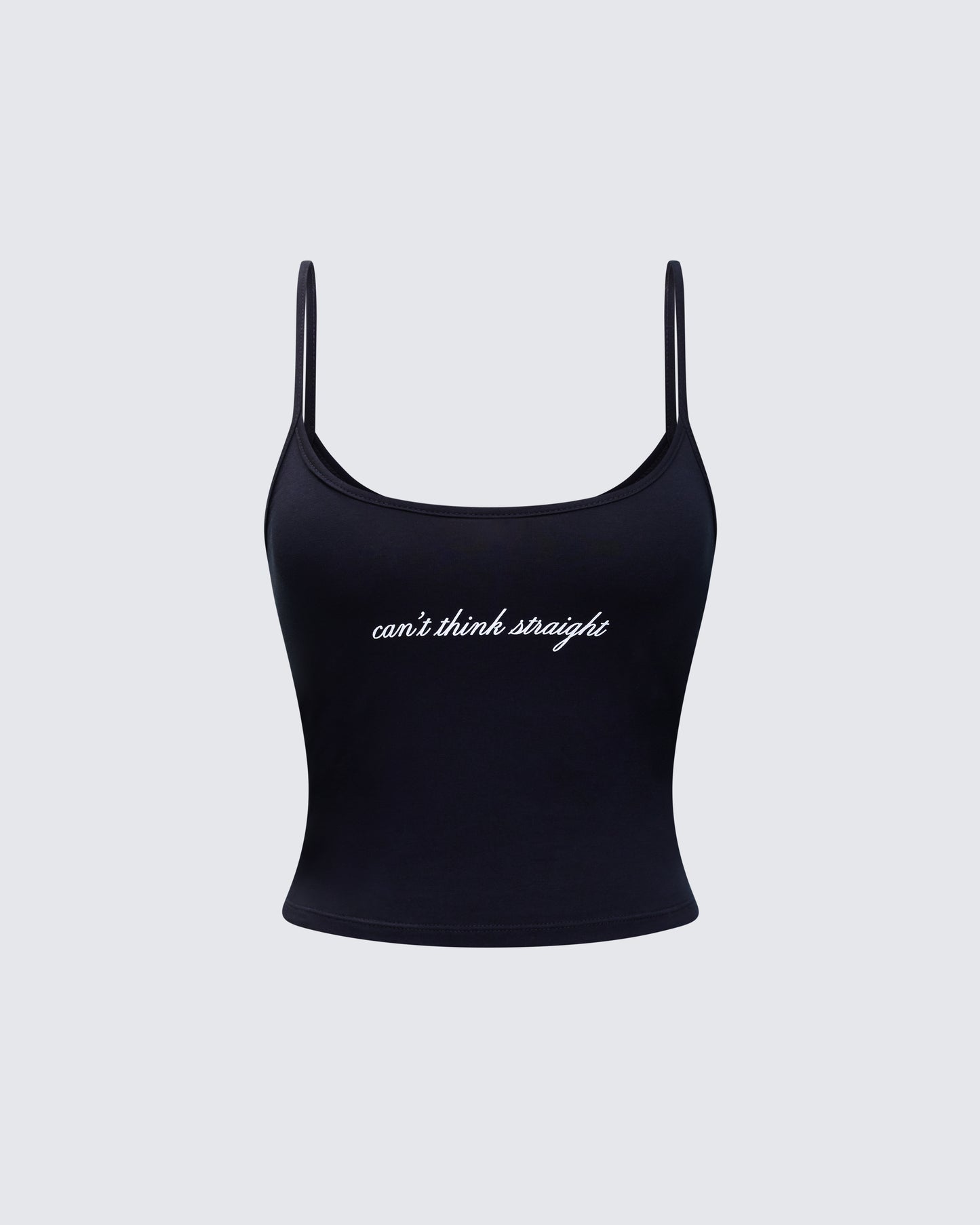 Kacie Black Slogan Cami Top product front