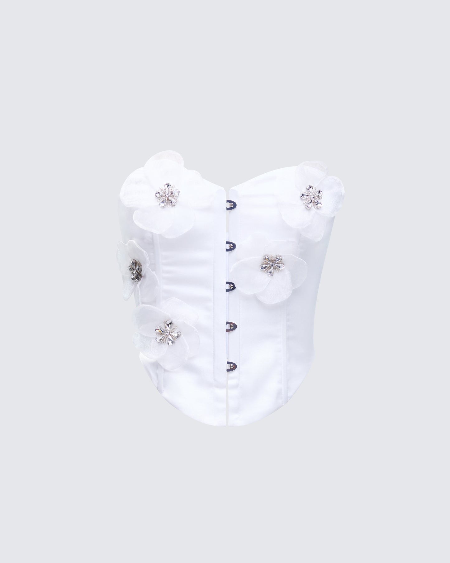 Saranna White Flower Corset product front