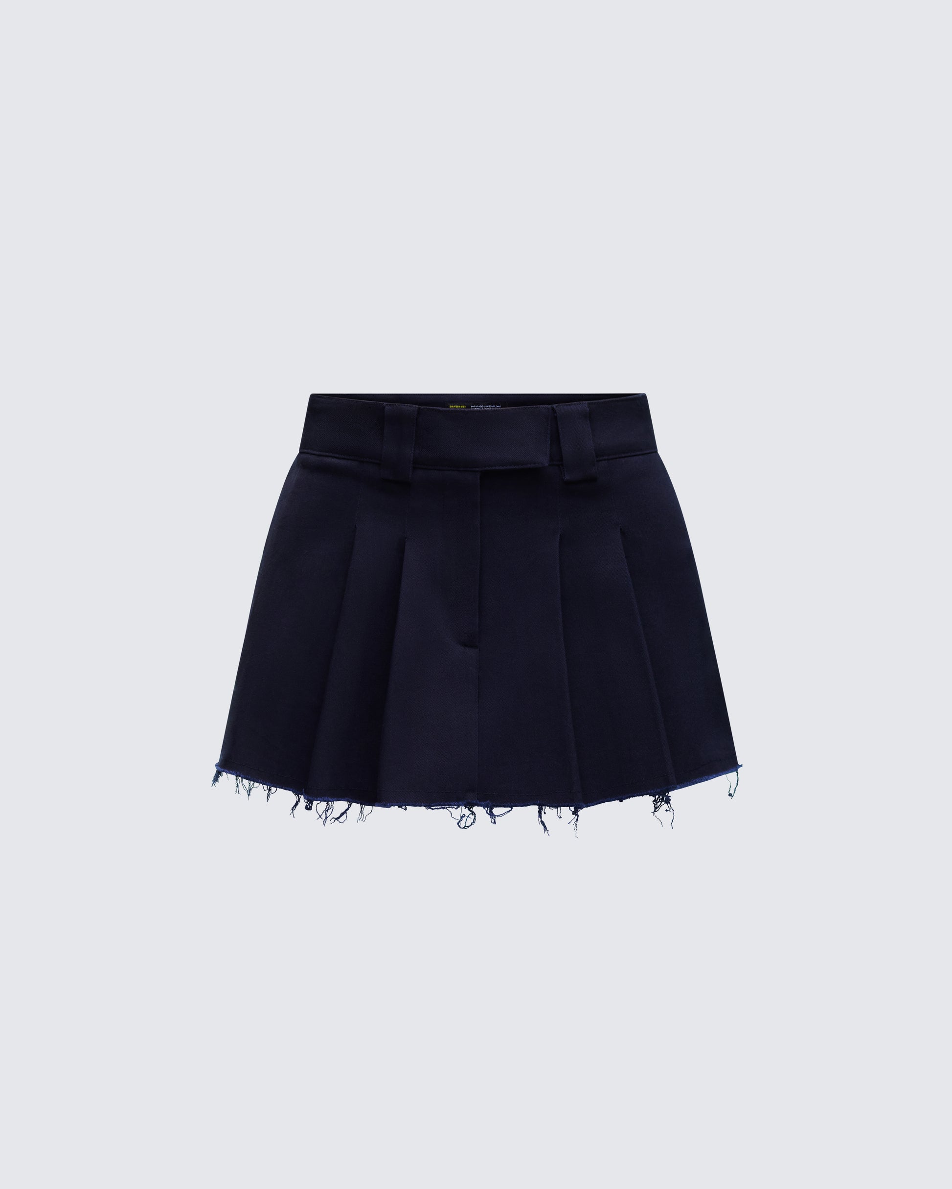 Svetlana Navy Twill Mini Skirt product front