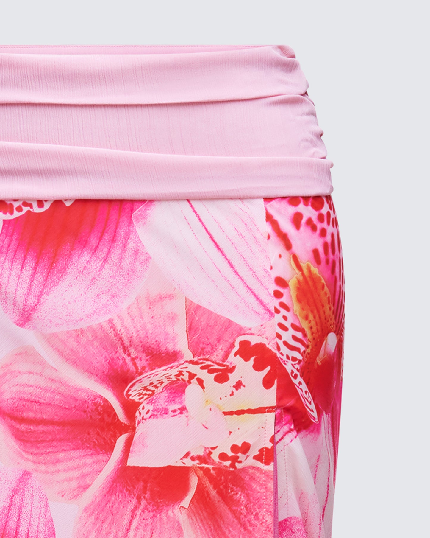 Alexis Printed Pink Maxi Skirt