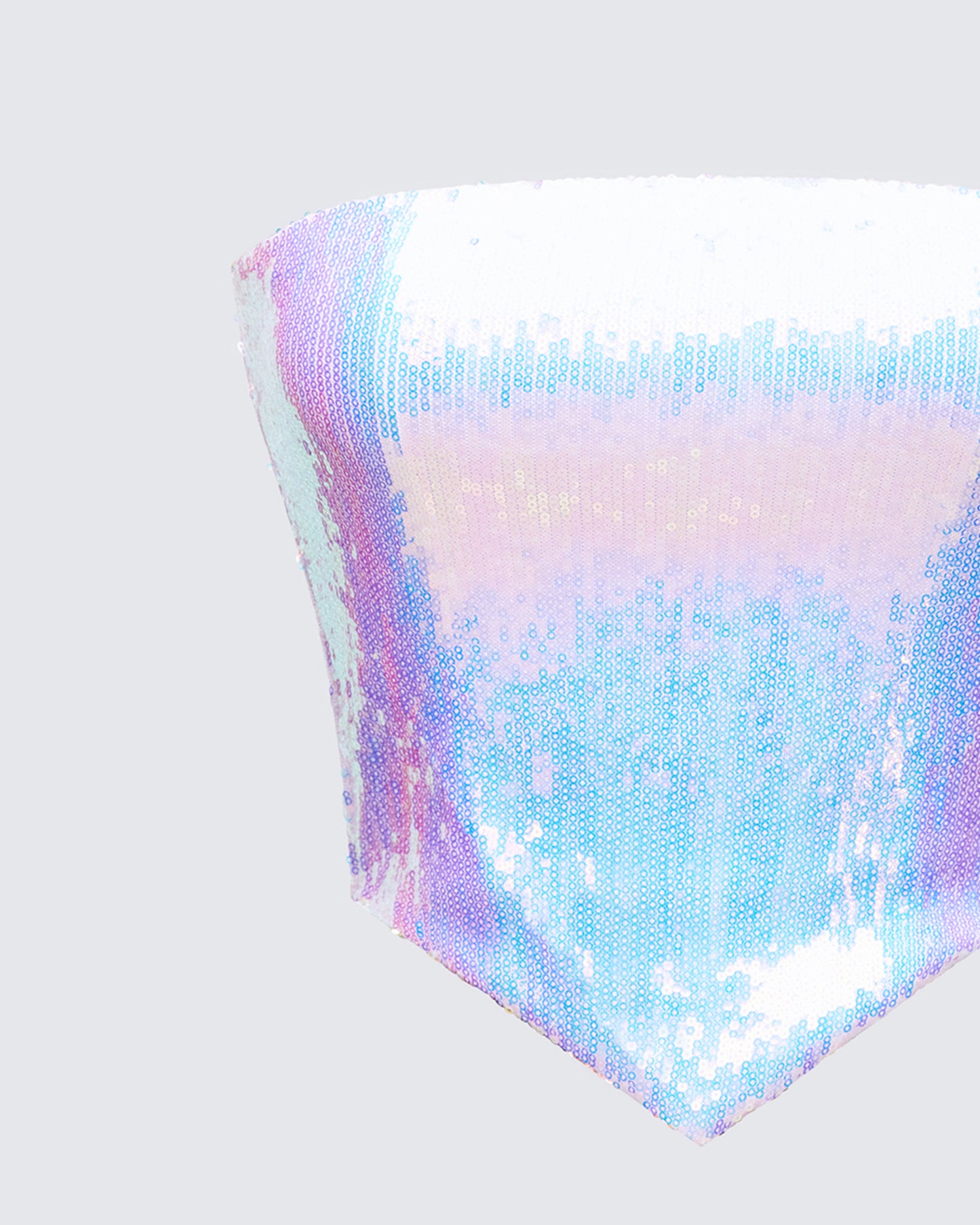 Astraia White Sequin Bandeau Top