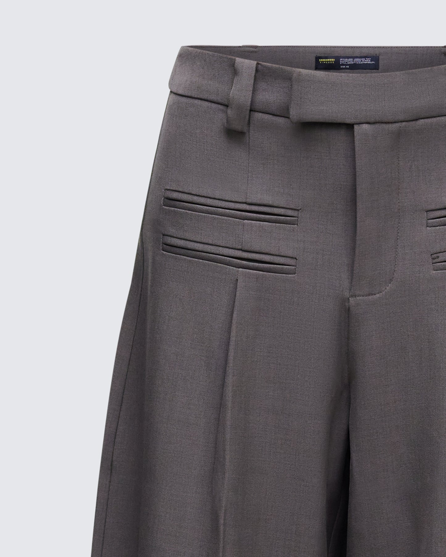 Cozbi Grey Pressed Front Trouser