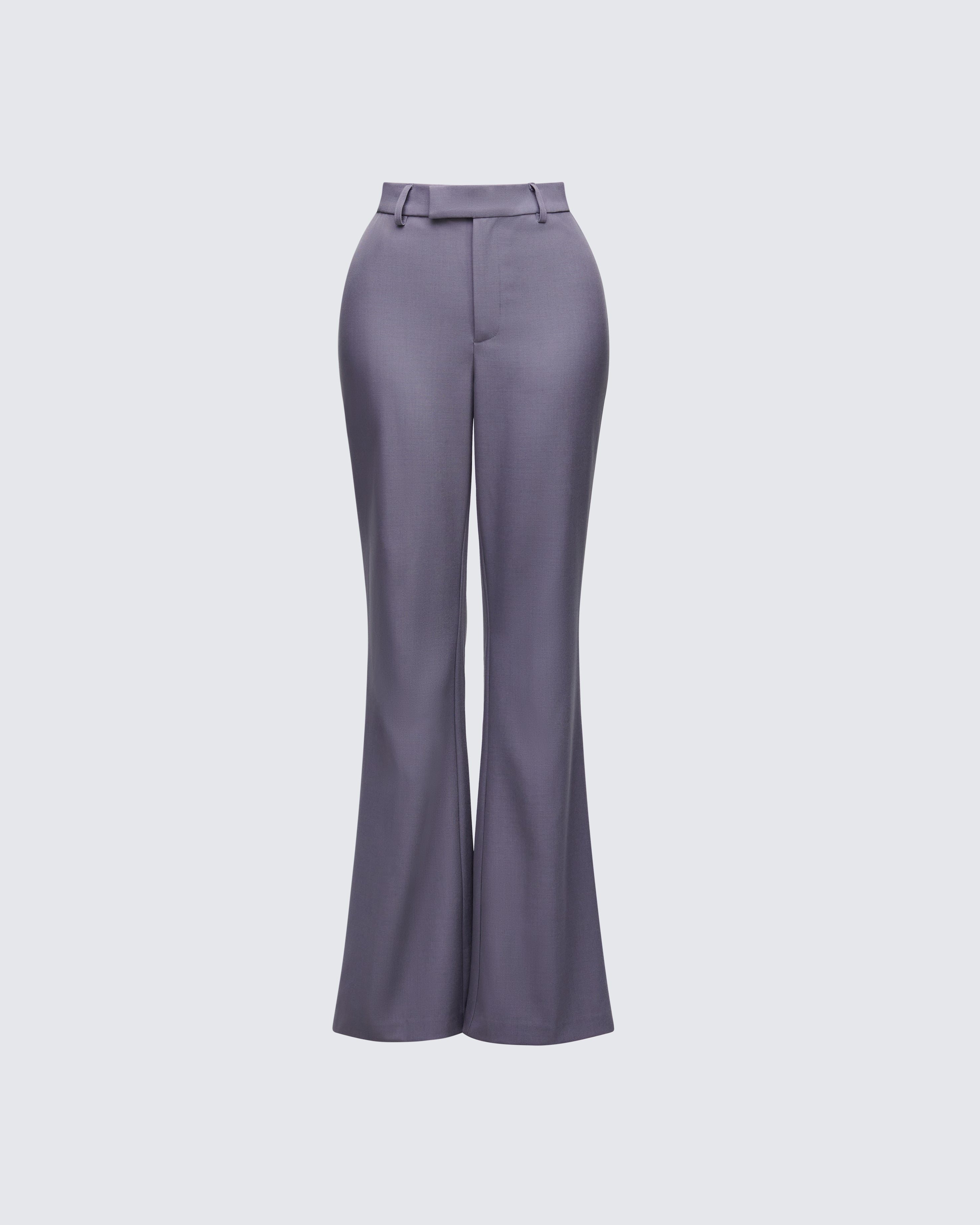 grey dress pants ladies Freedom Flex Slim Straight Leg for Tall Women in Slate 14 / Extra Tall / Slate charcoal grey womens dress pants get the job done and transitions from the everyday to wedding wear and far beyond in no time at all GREYLIN Womens Pleated Dress Pants