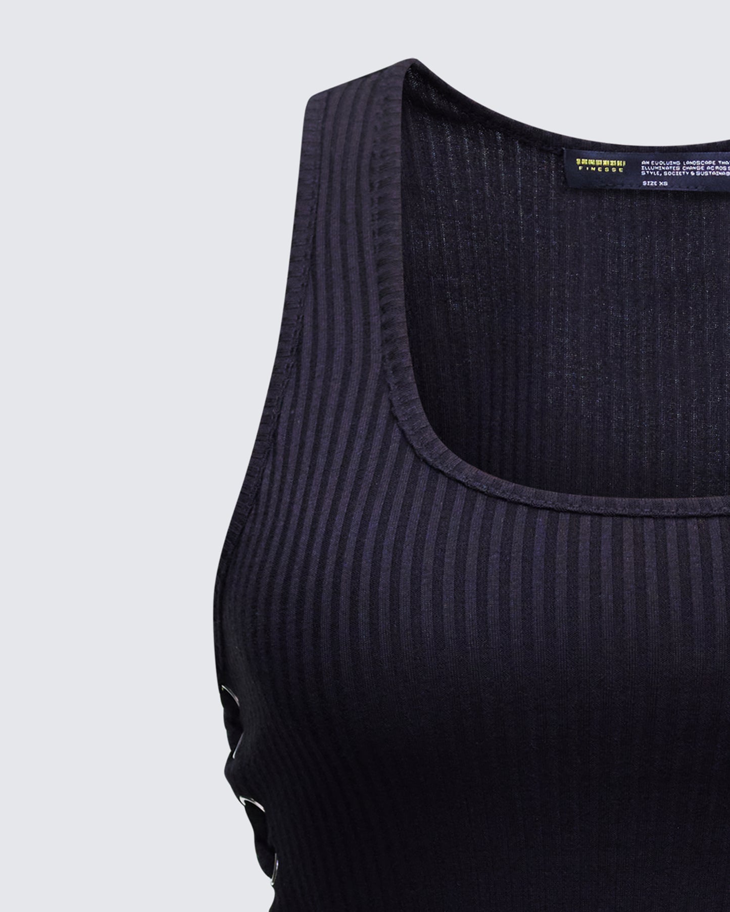 Nixie Black Lace Up Tank