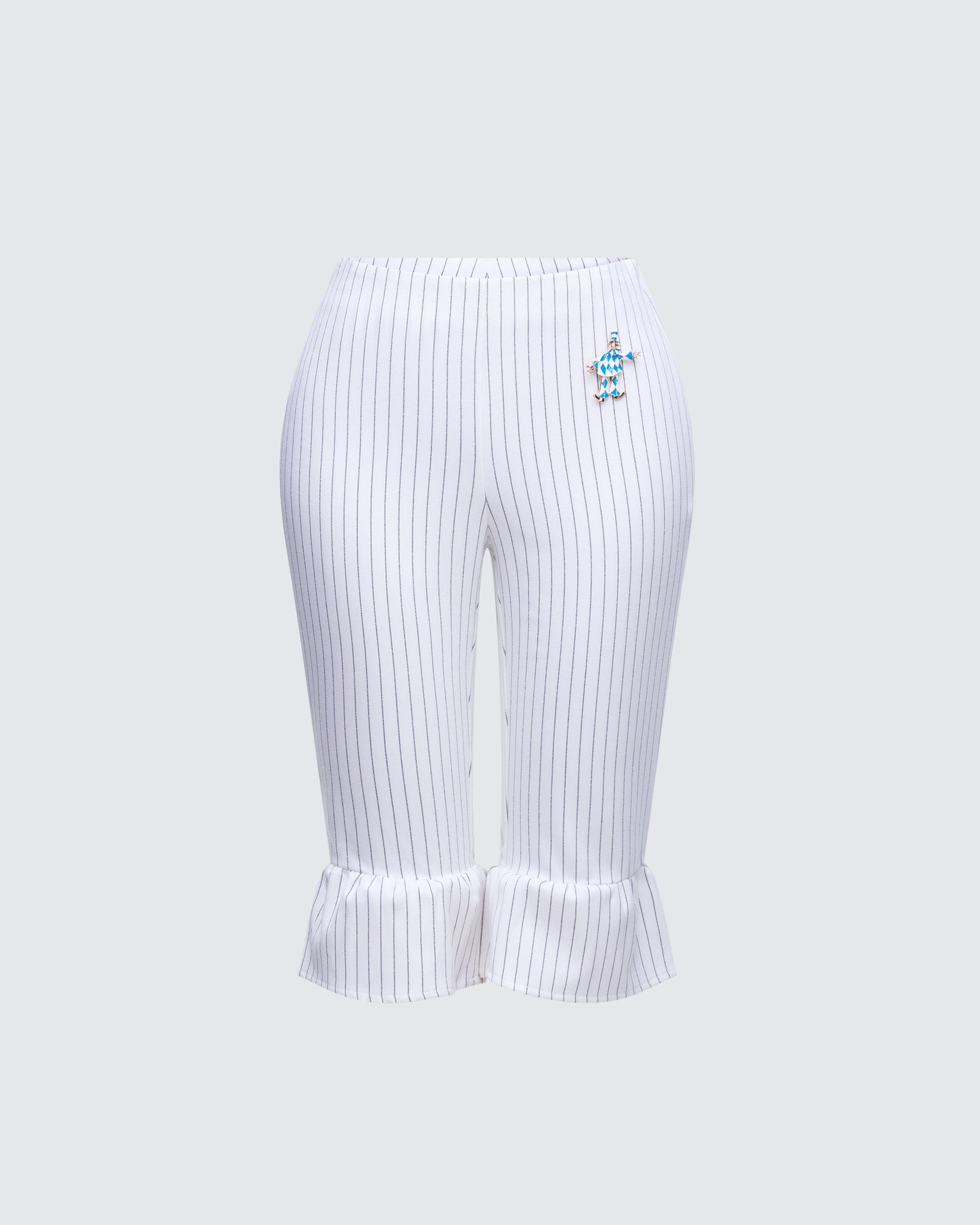 Salome White Stripe Capri Pant product front