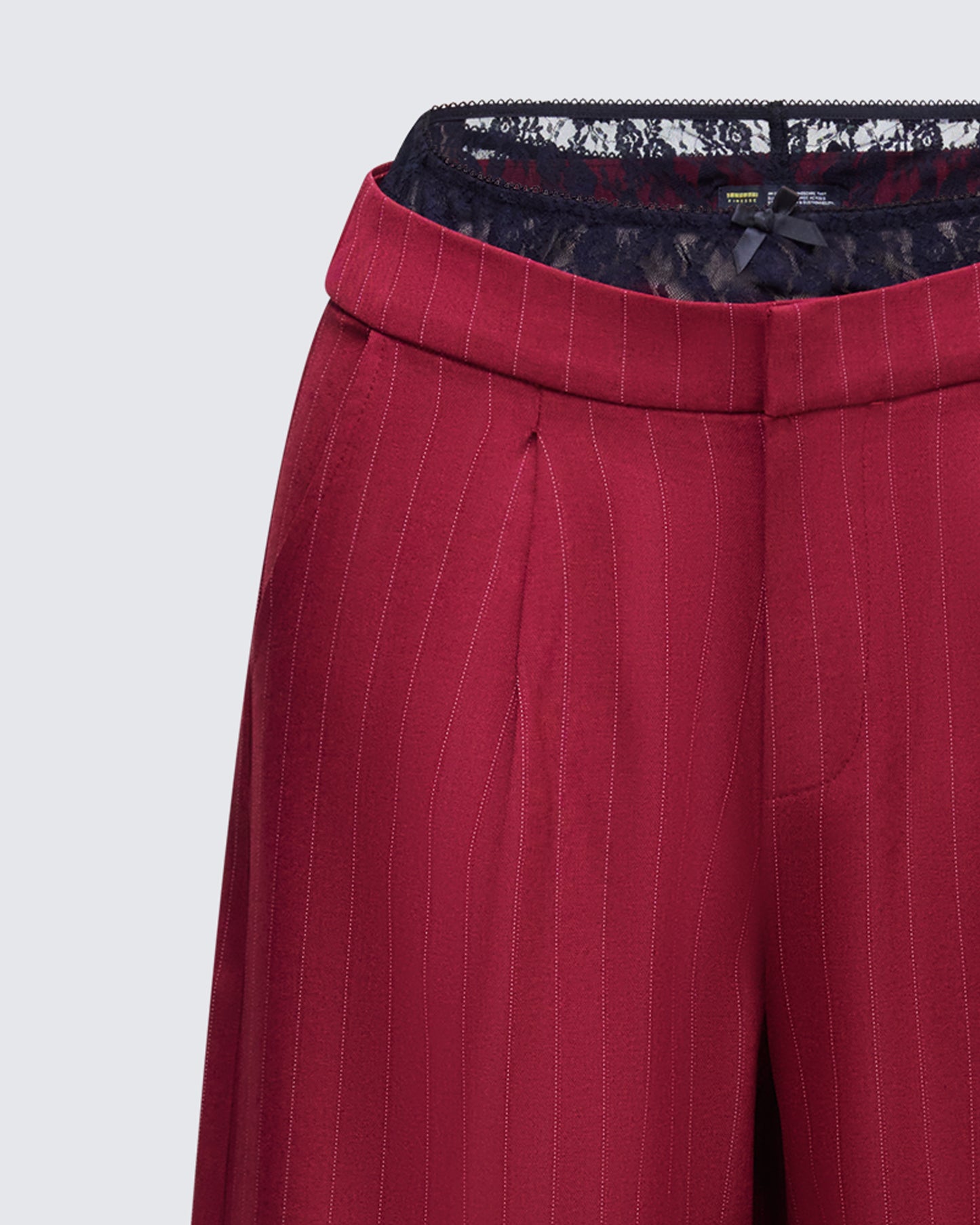 Women's red matching set alternate angle – FINESSE