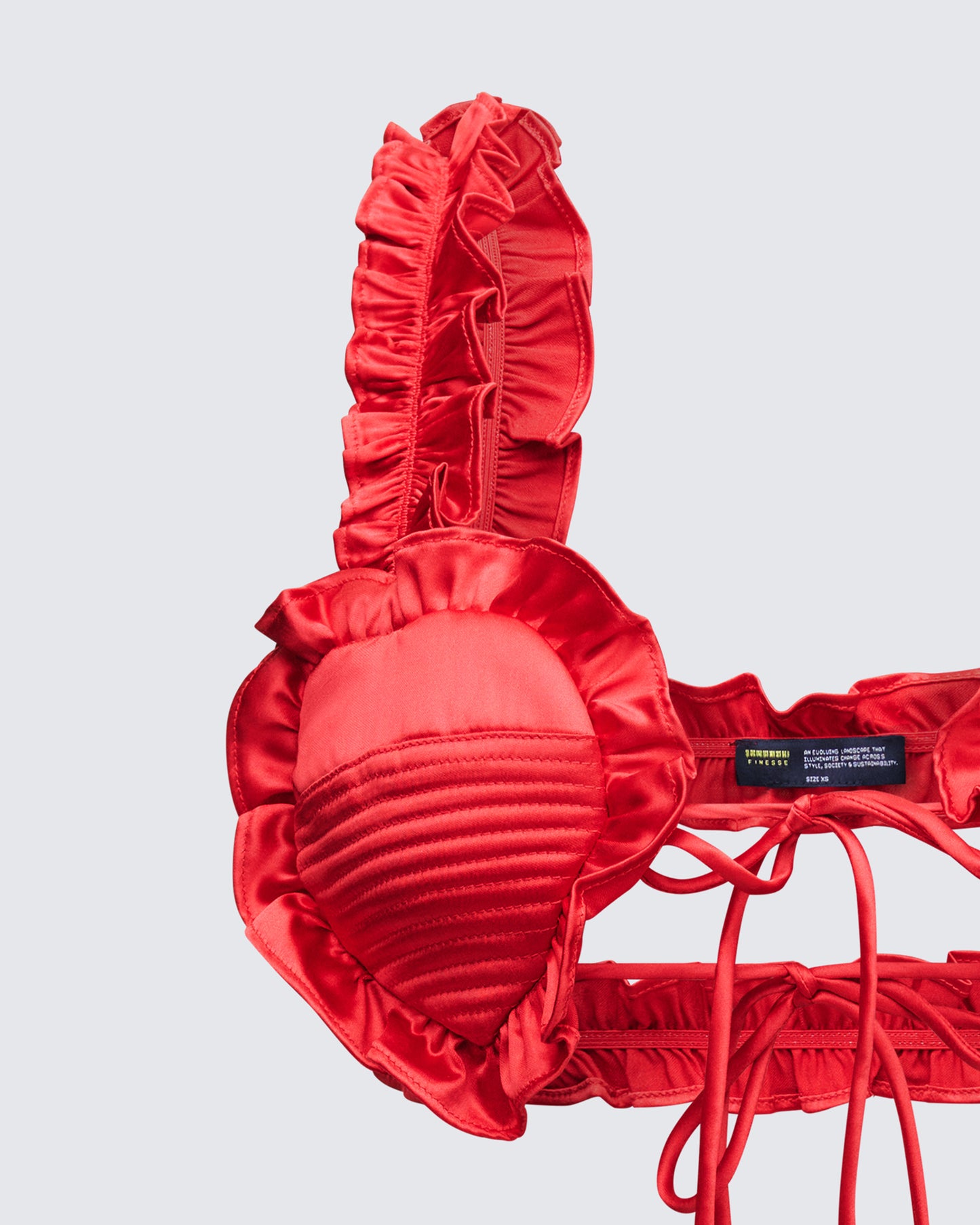 Thelma Red Padded Heart Bra Top