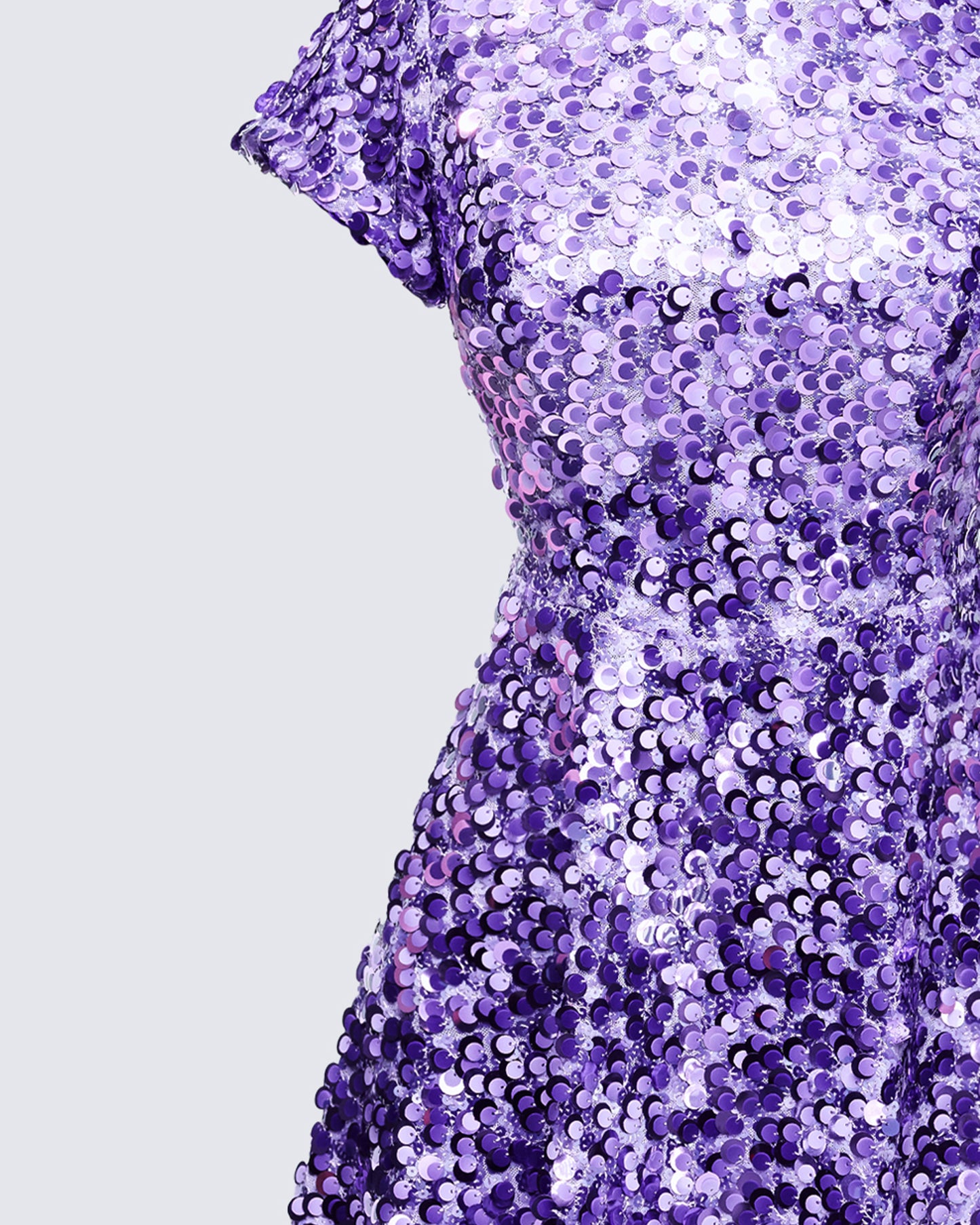 Benni Purple Scoop Back Mini Dress