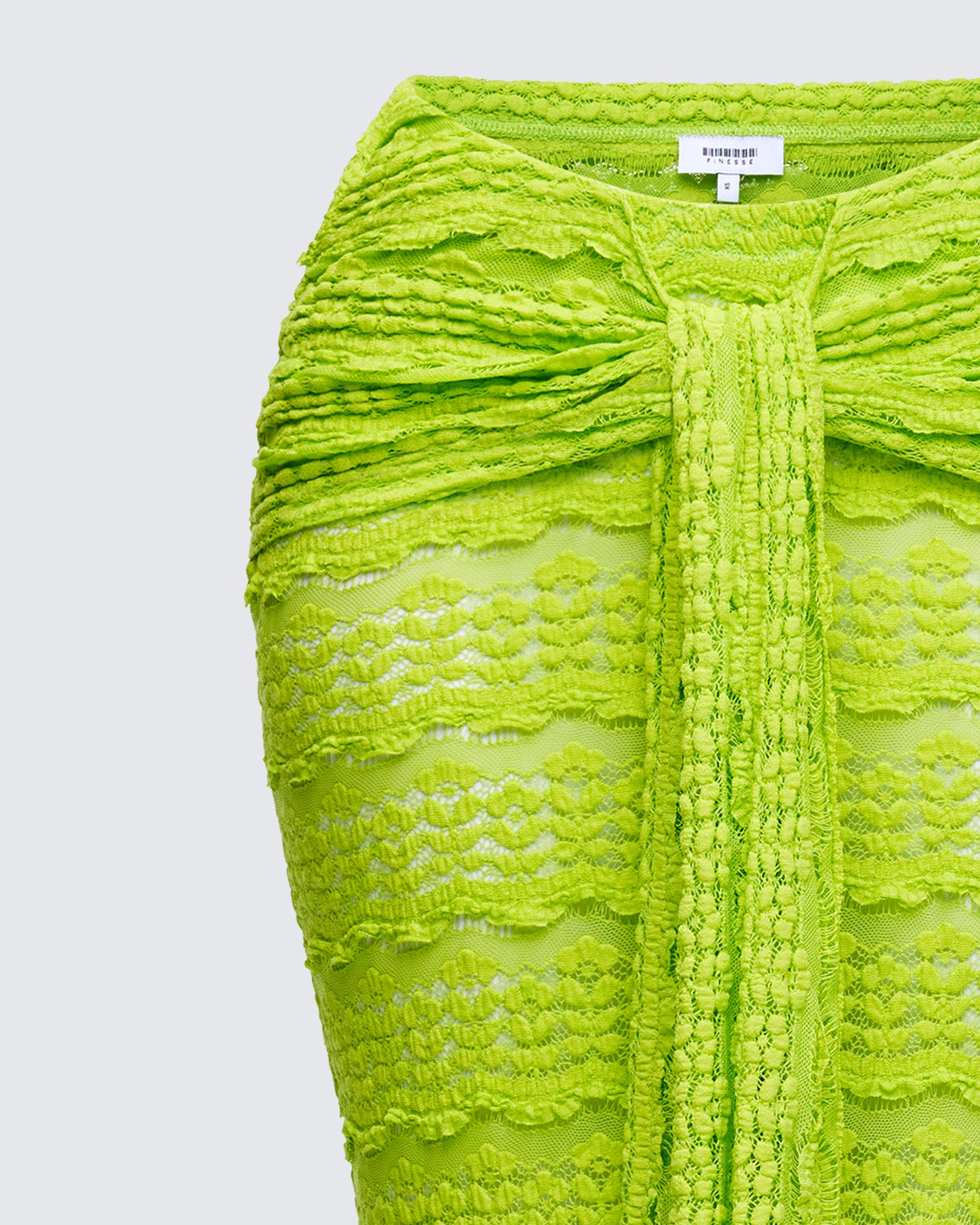 Dreya Green Textured Maxi Skirt
