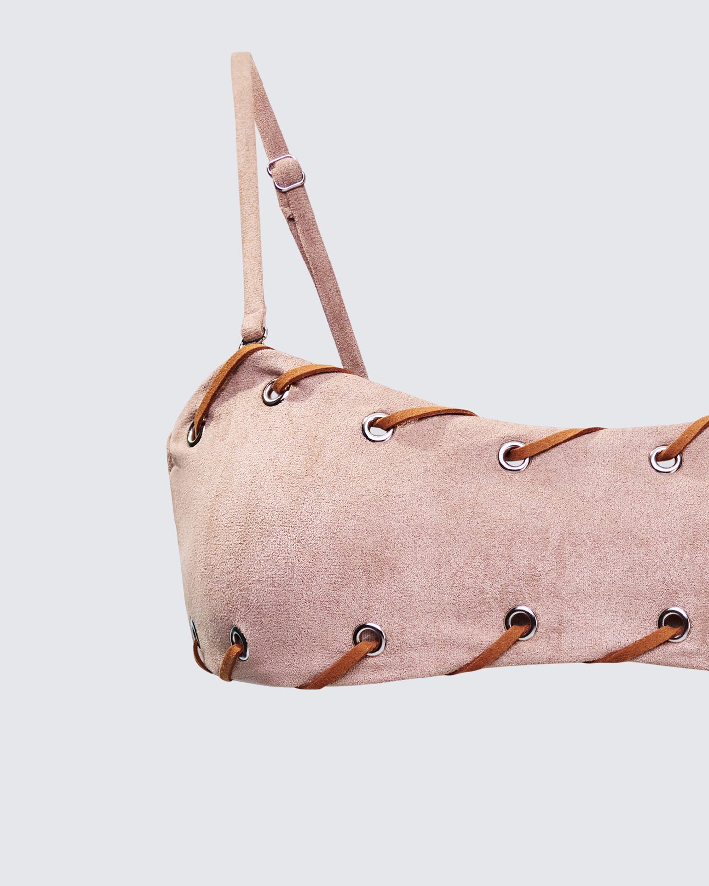 Dusk Tan Laced Bikini Top