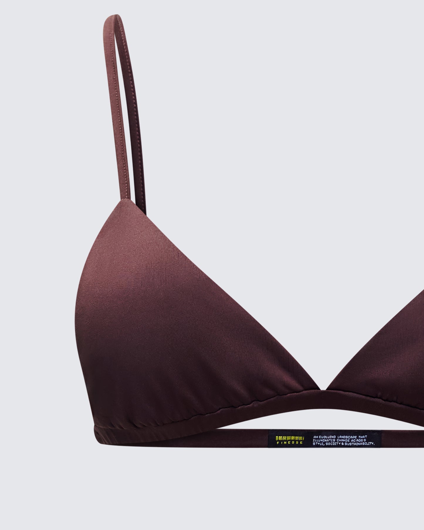 Ewa Brown Triangle Bralette Top