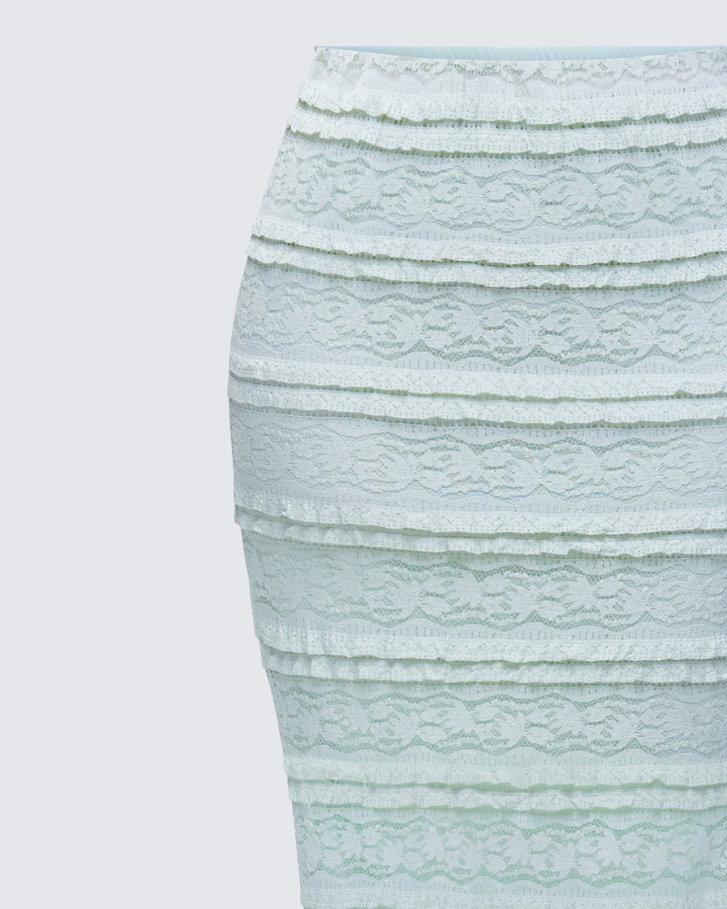 Ursuline Sage Ruffle Trim Skirt