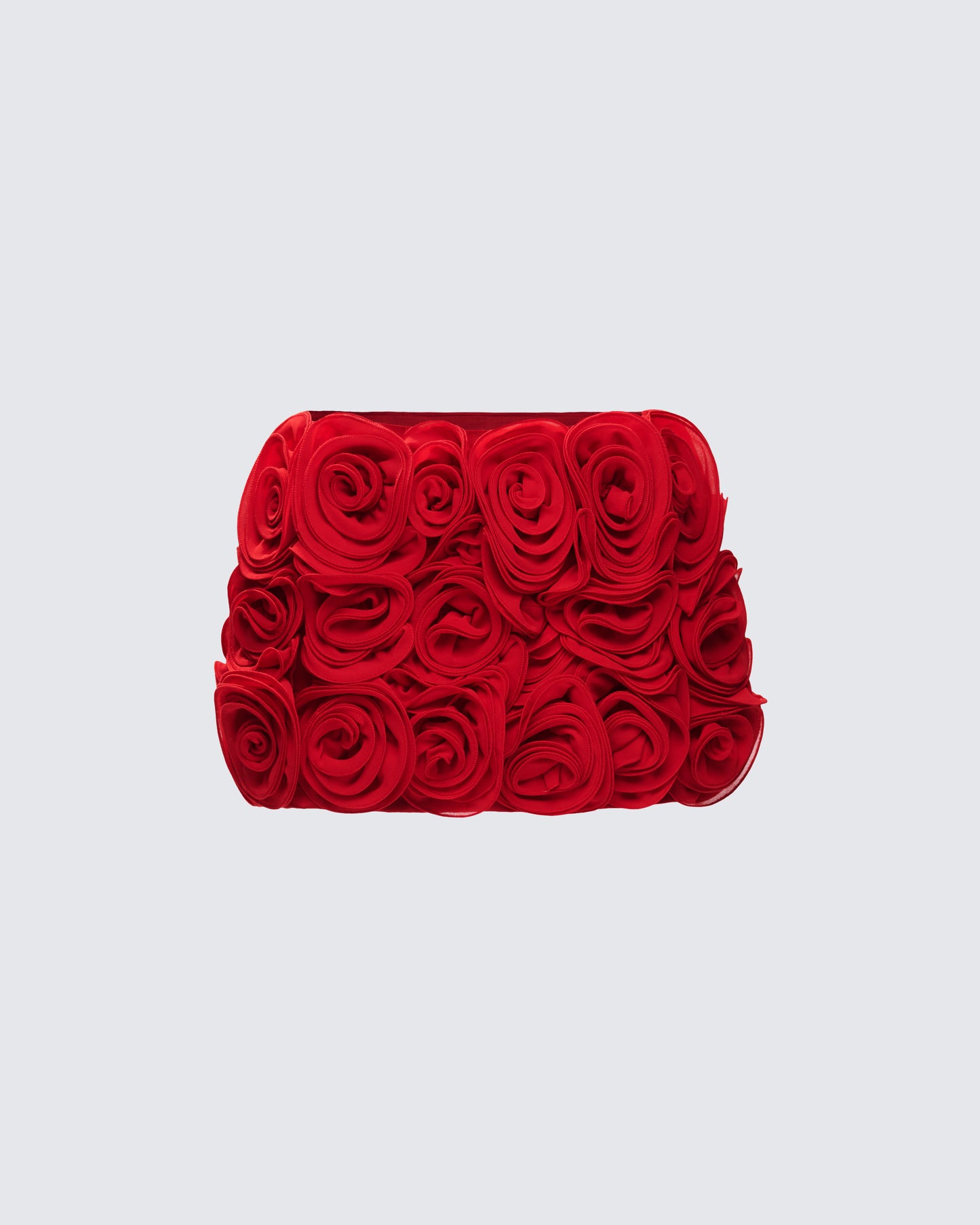 Tayah Red Ruffle Applique Mini Skirt product front