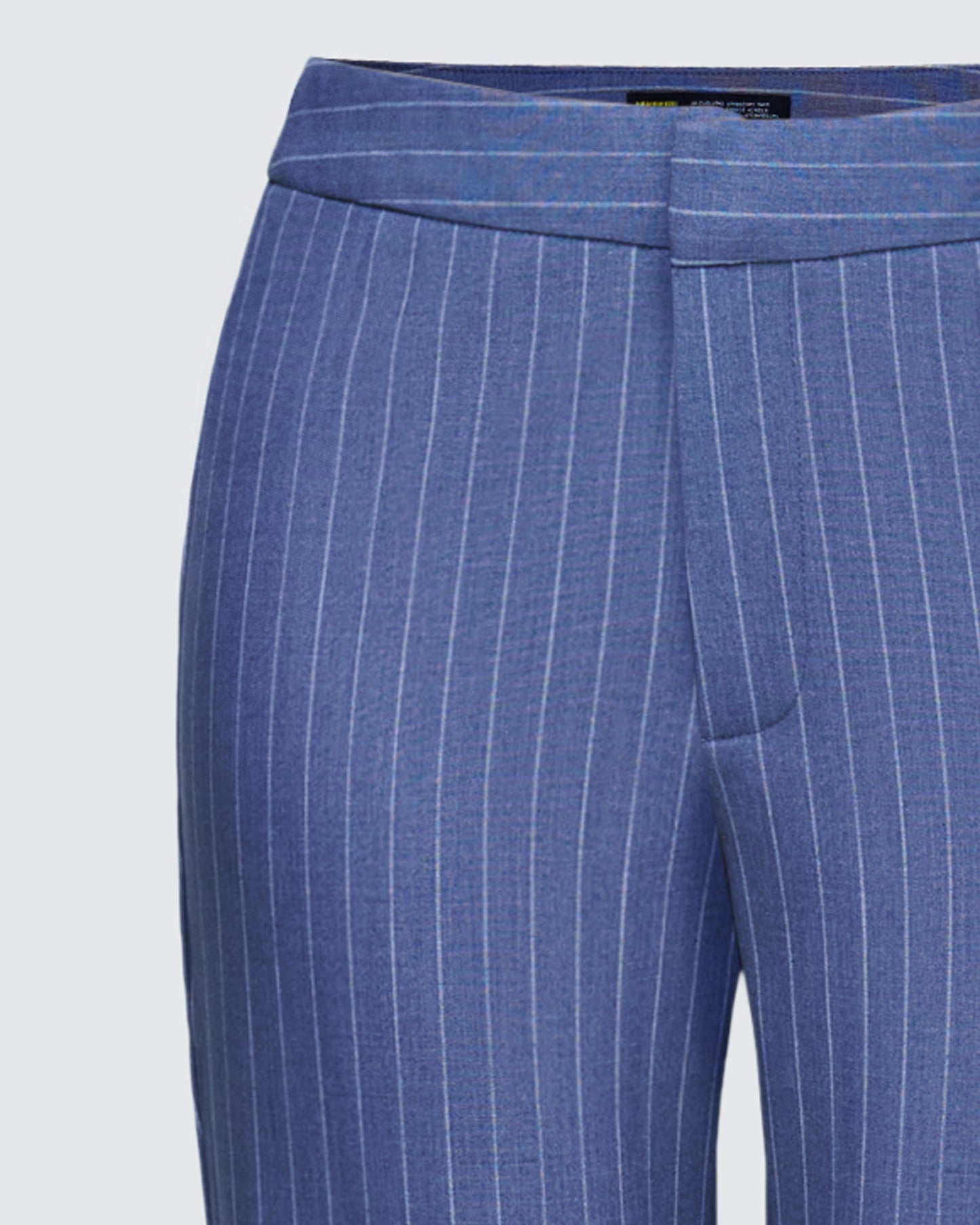 Ziva Grey Pinstripe Mid Rise Pants