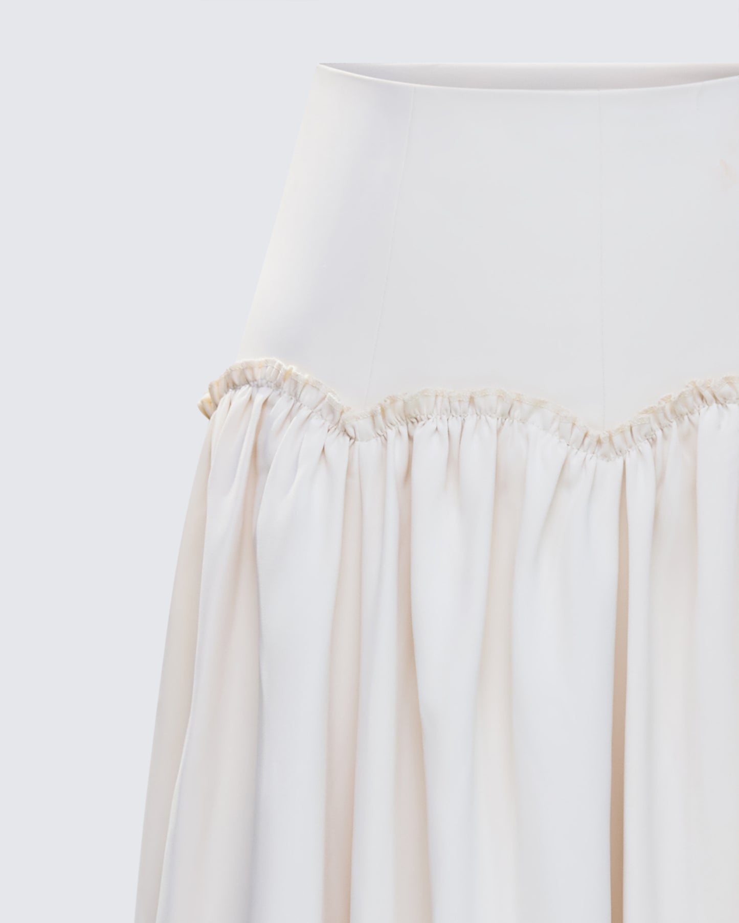 Orla Cream Ruched Maxi Skirt