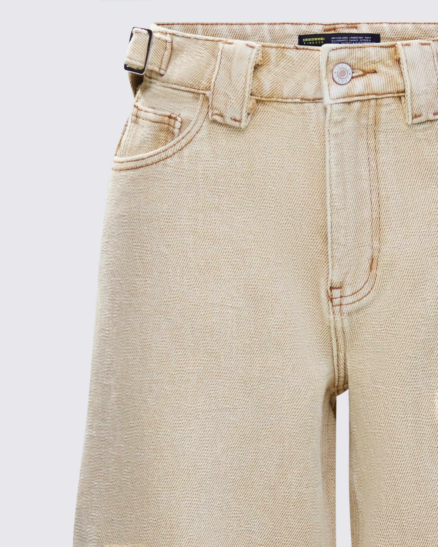 Finola Tan Washed Twill Handy Pant