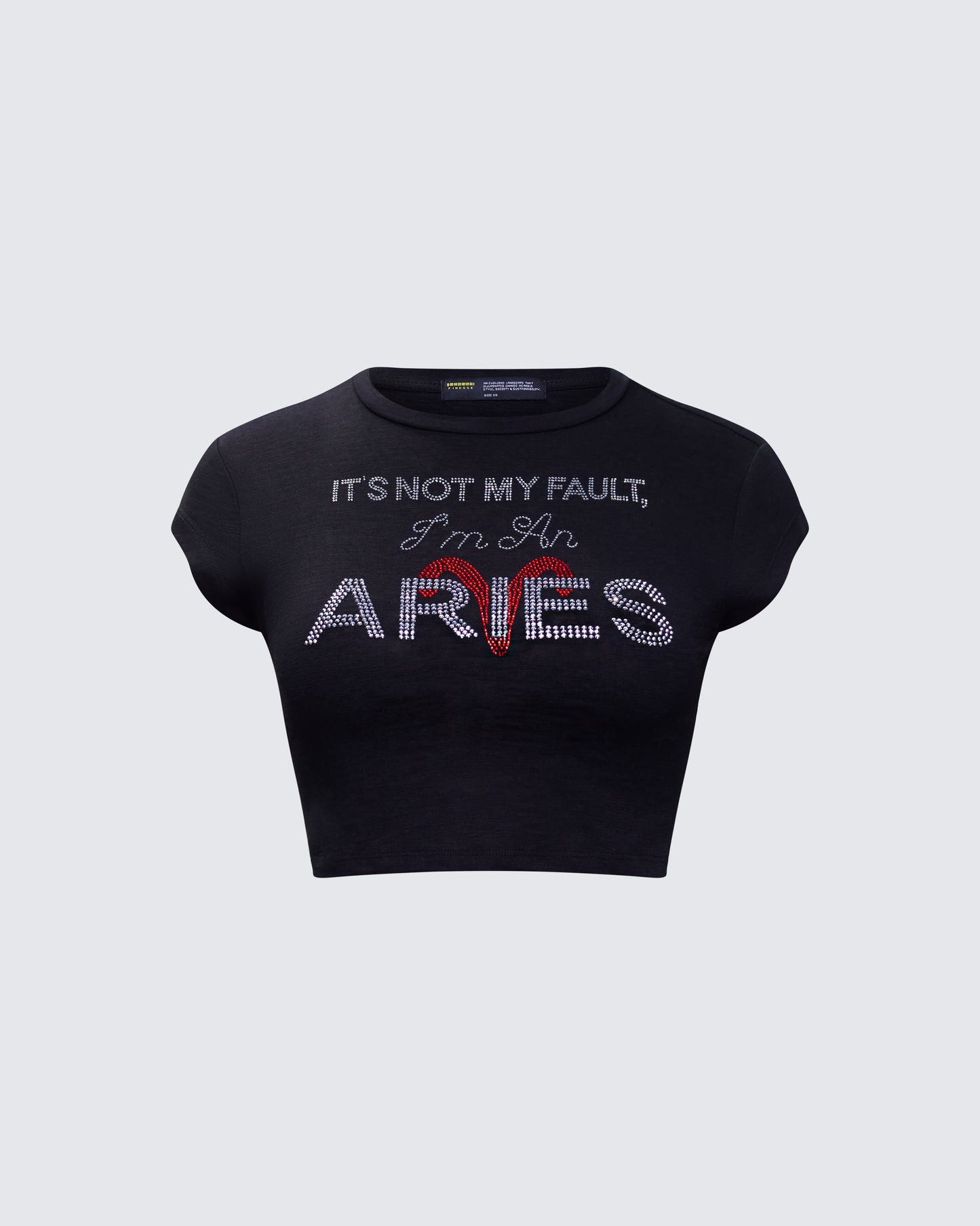 Elowen Black Aries Graphic Top product front