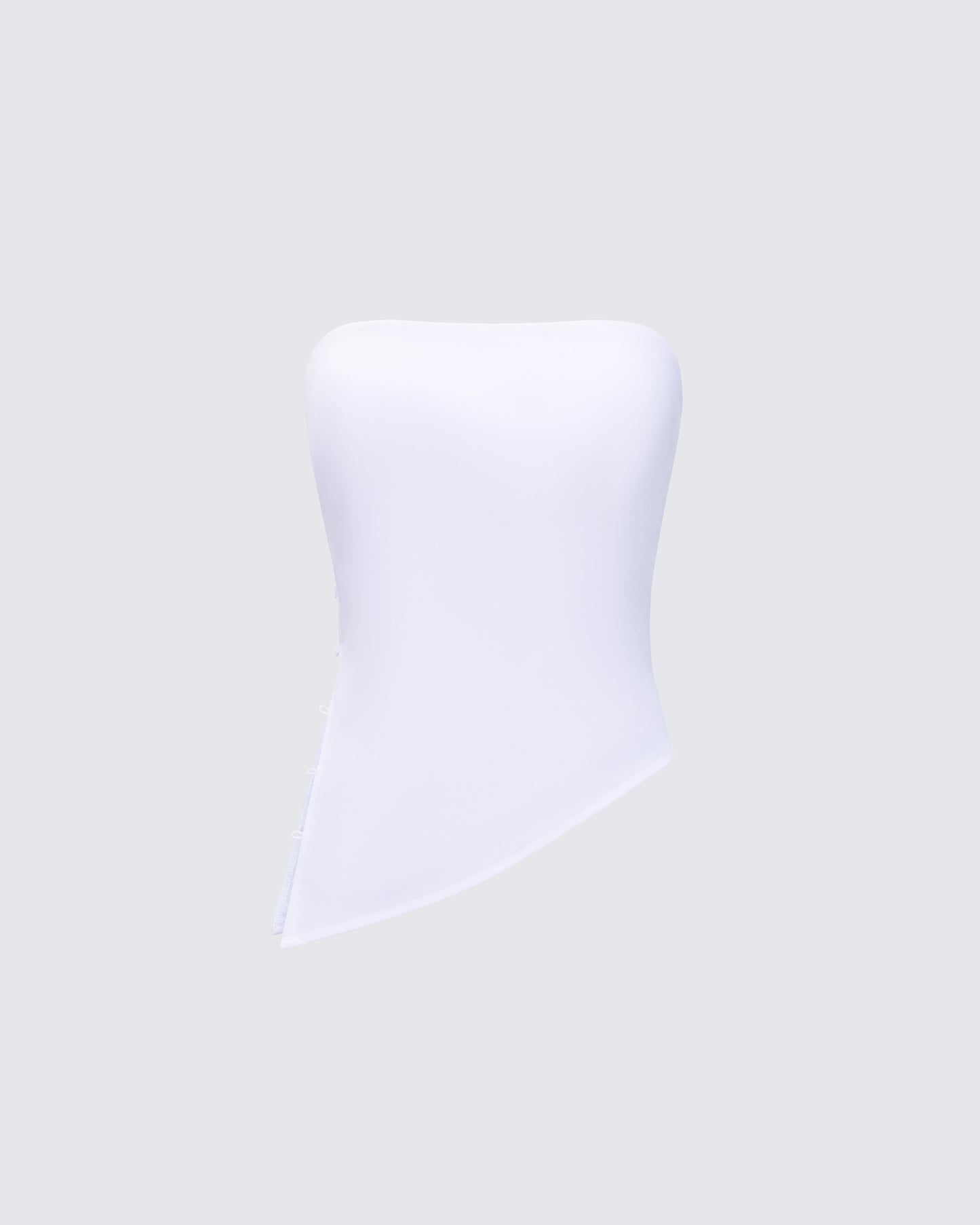 Bessie Ivory Asymmetrical Top 3d product front