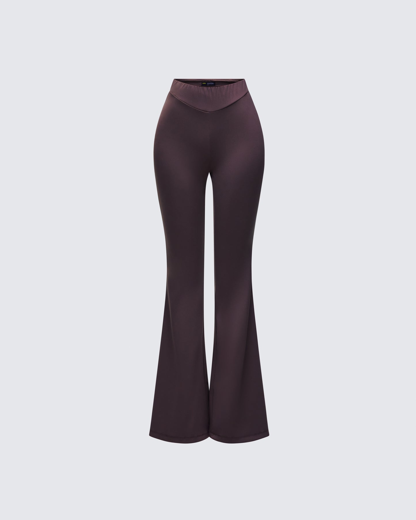 Quintessa Brown Ruched Back Flare Pants product front