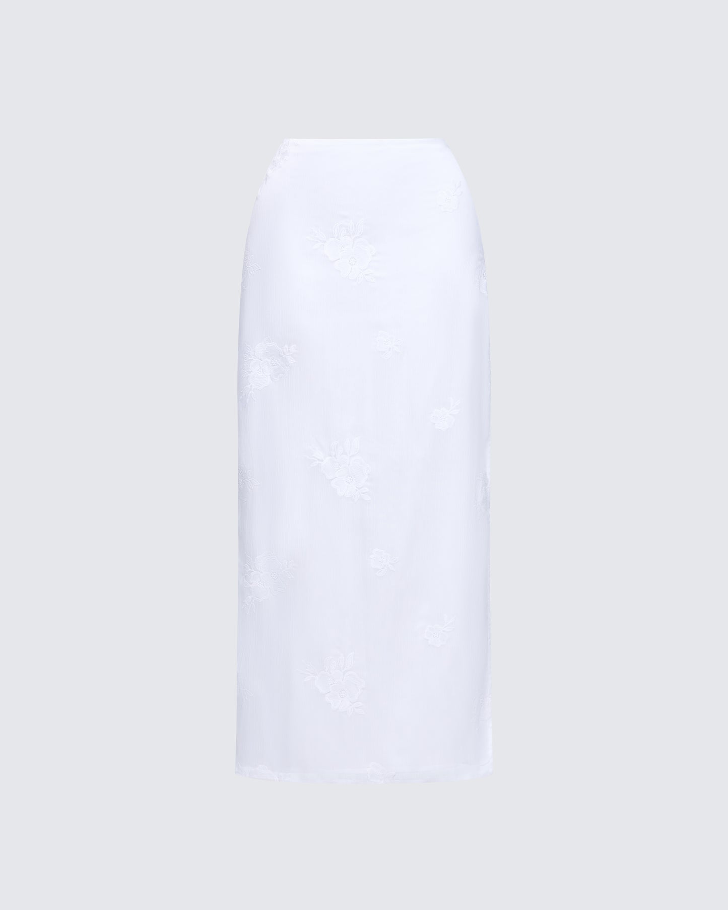 Isla Ivory Embroidered Maxi Skirt