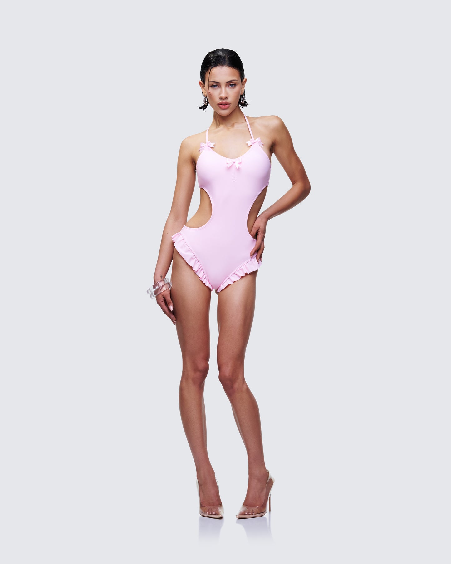 Persephone Pink Bow Swimsuit