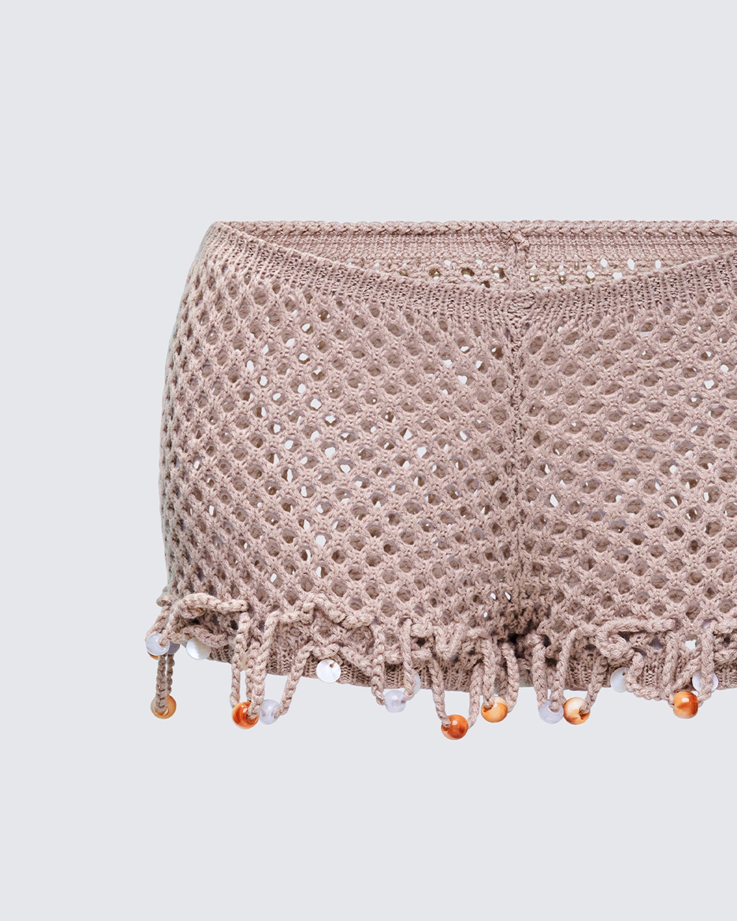 Rosia Stone Crochet Sequin Micro Shorts