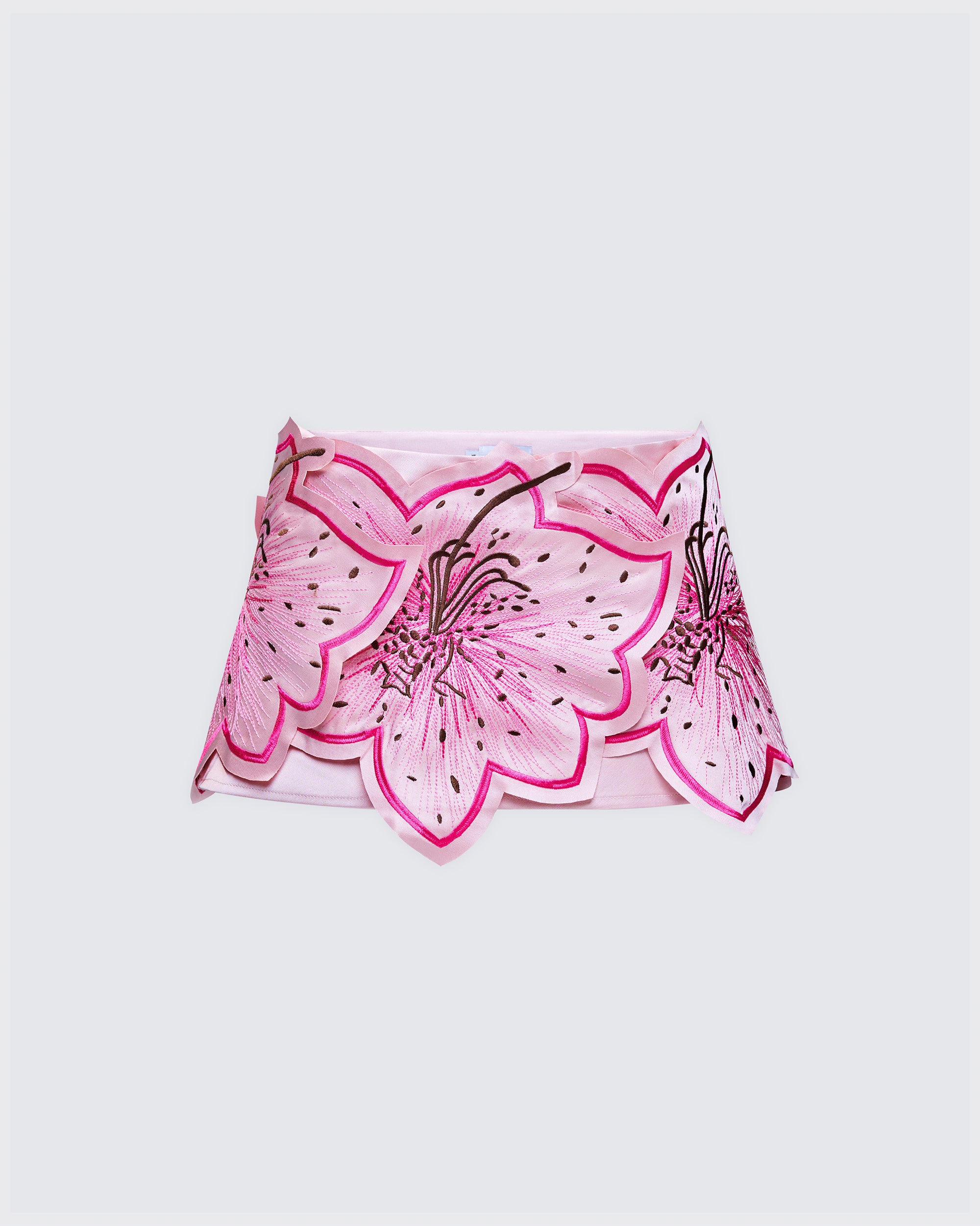Ylva Pink Applique Mini Skirt