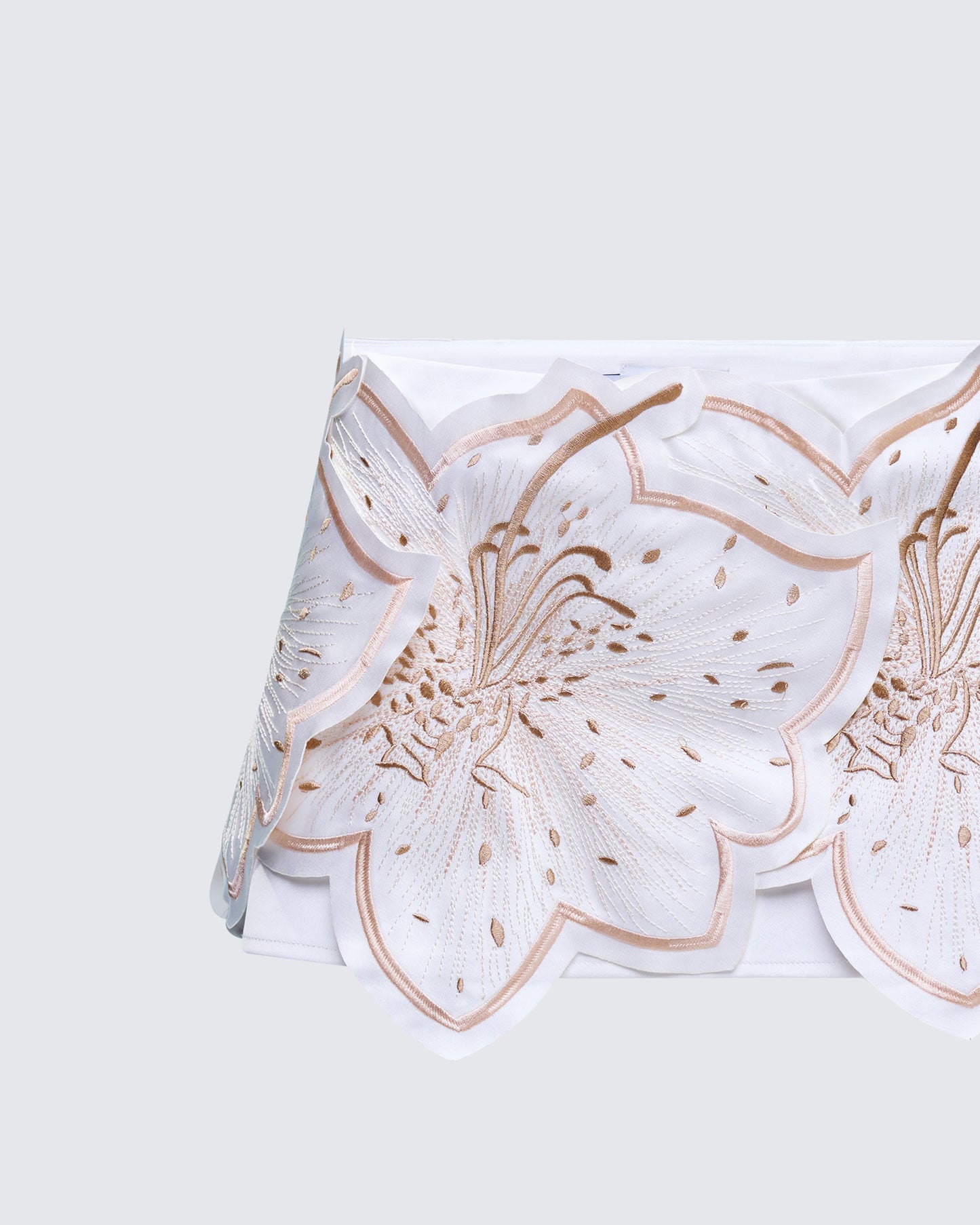 Ylva White Applique Mini Skirt
