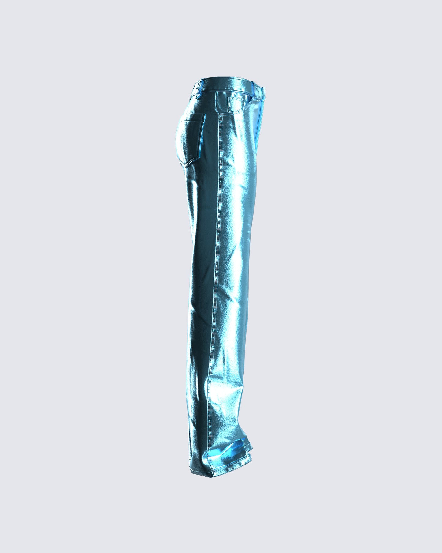 Asta Metallic Blue Trouser Pant