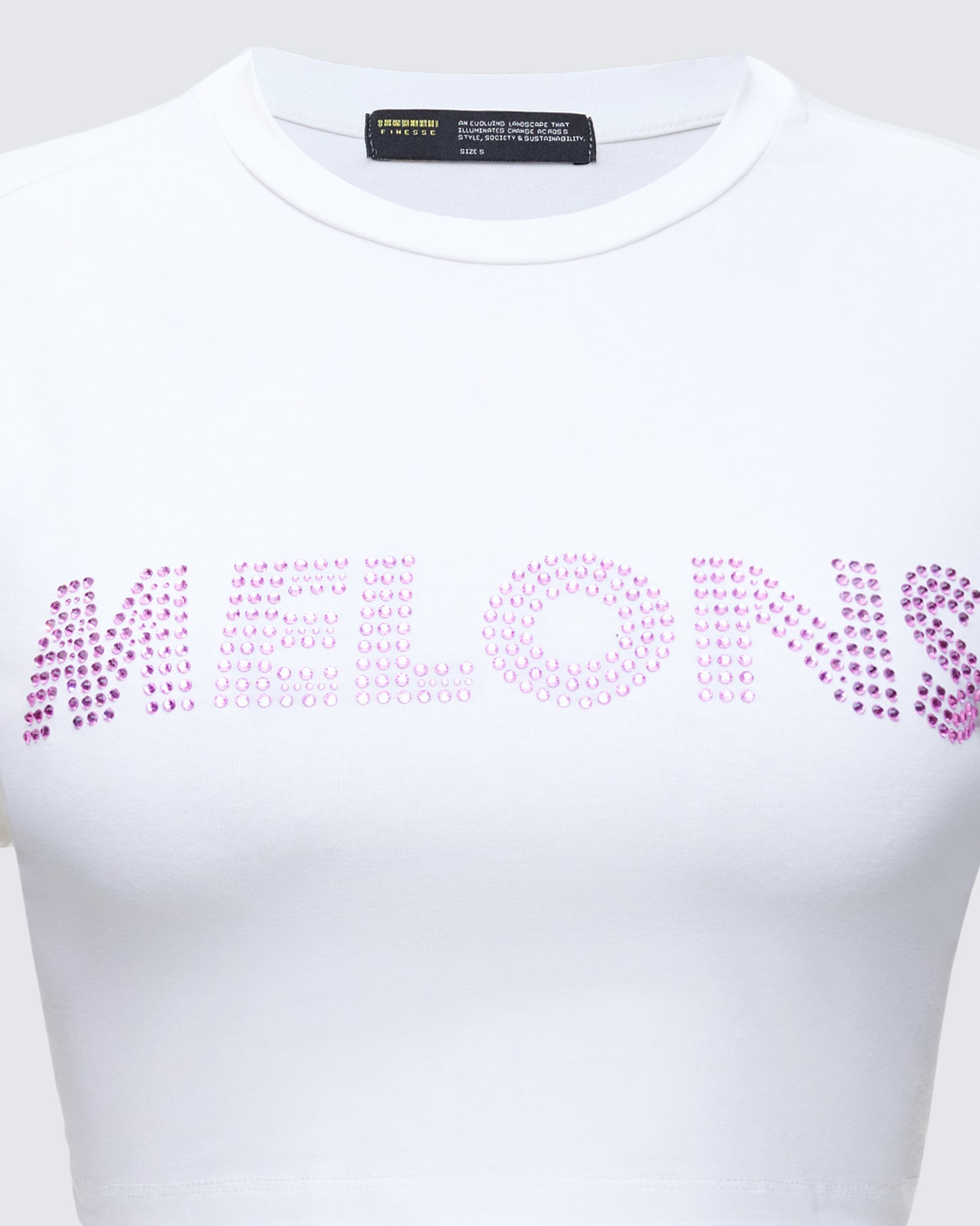 Women's white cotton top alternate angle – FINESSE