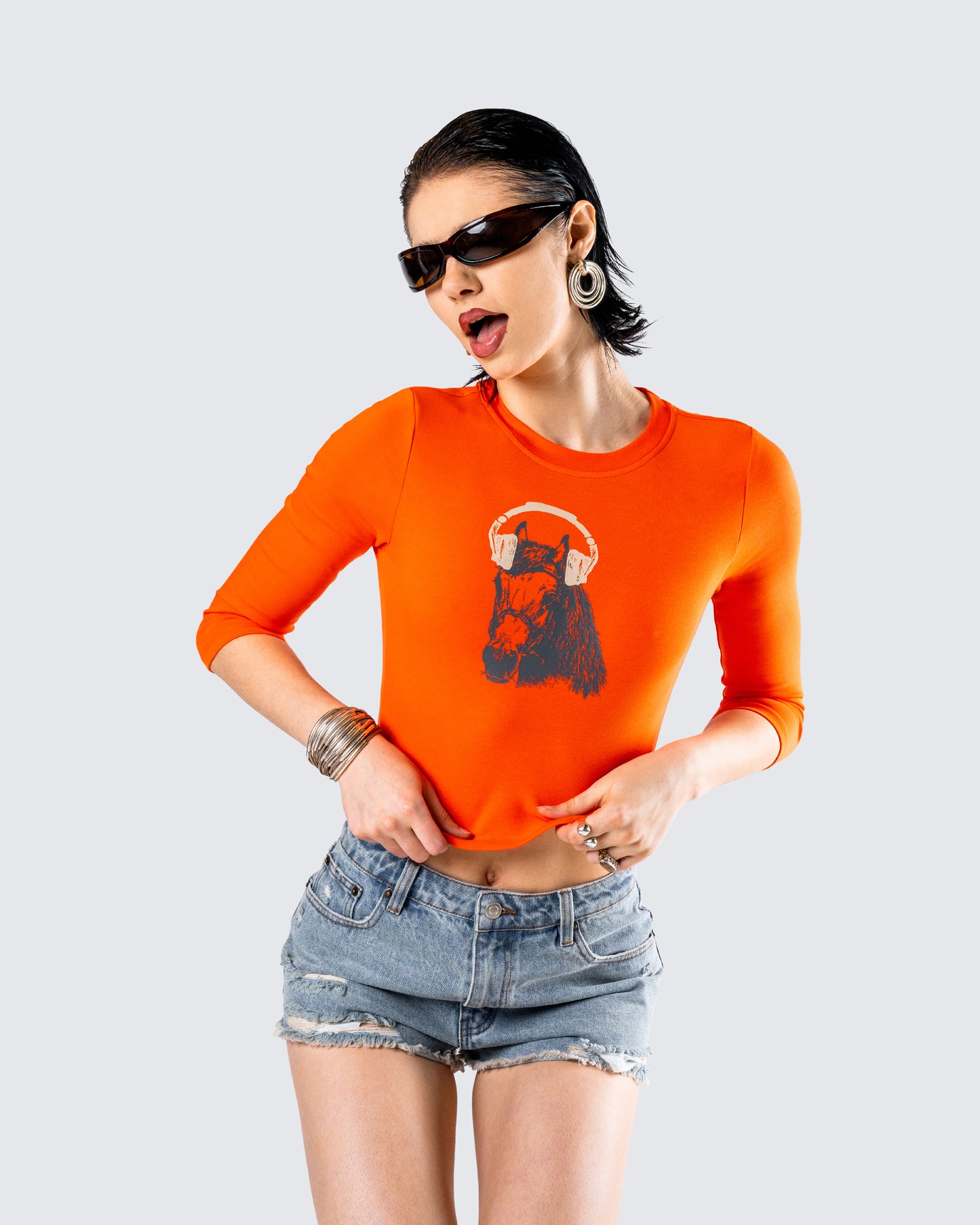 Hadleigh Orange Graphic Tee