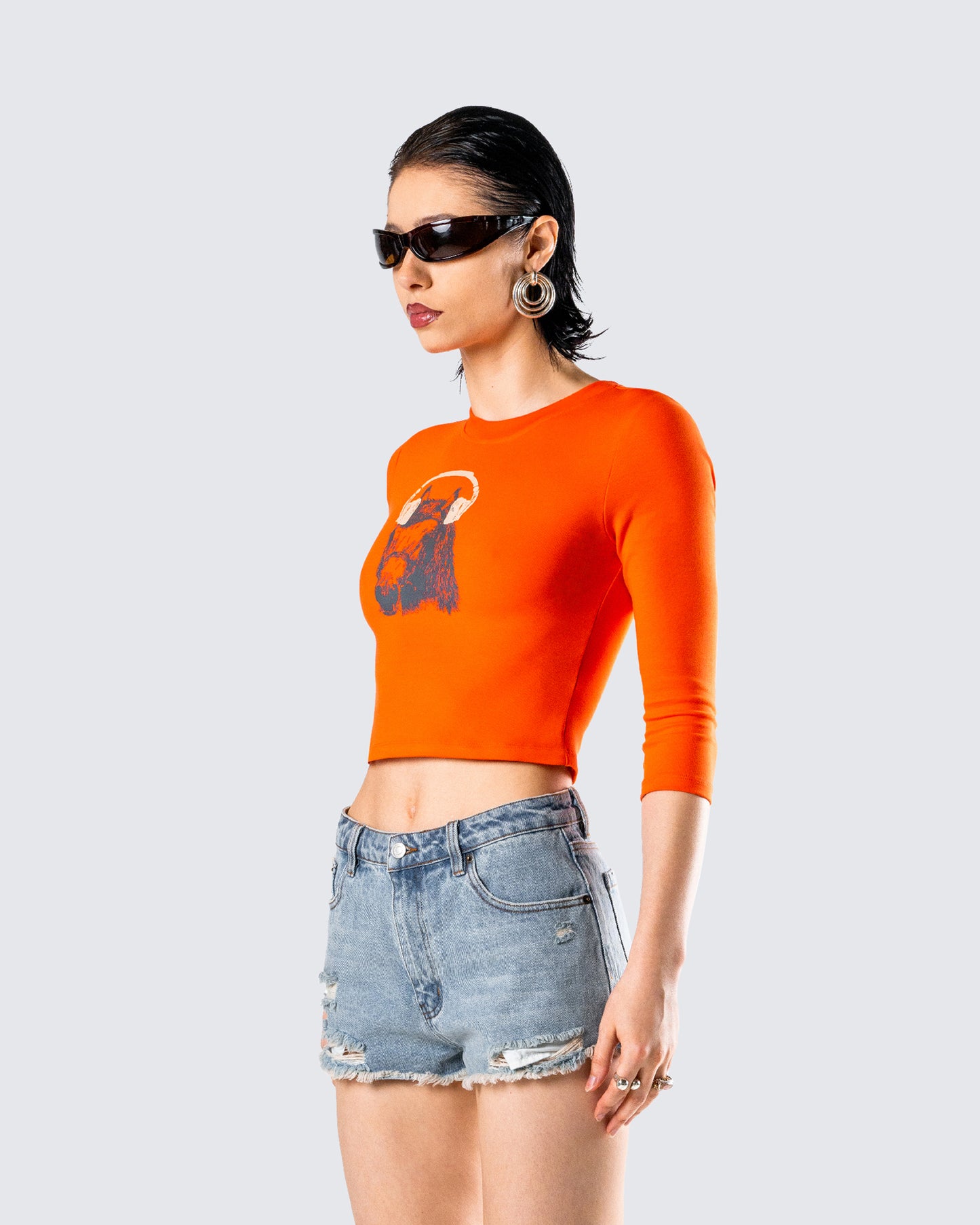 Hadleigh Orange Graphic Tee