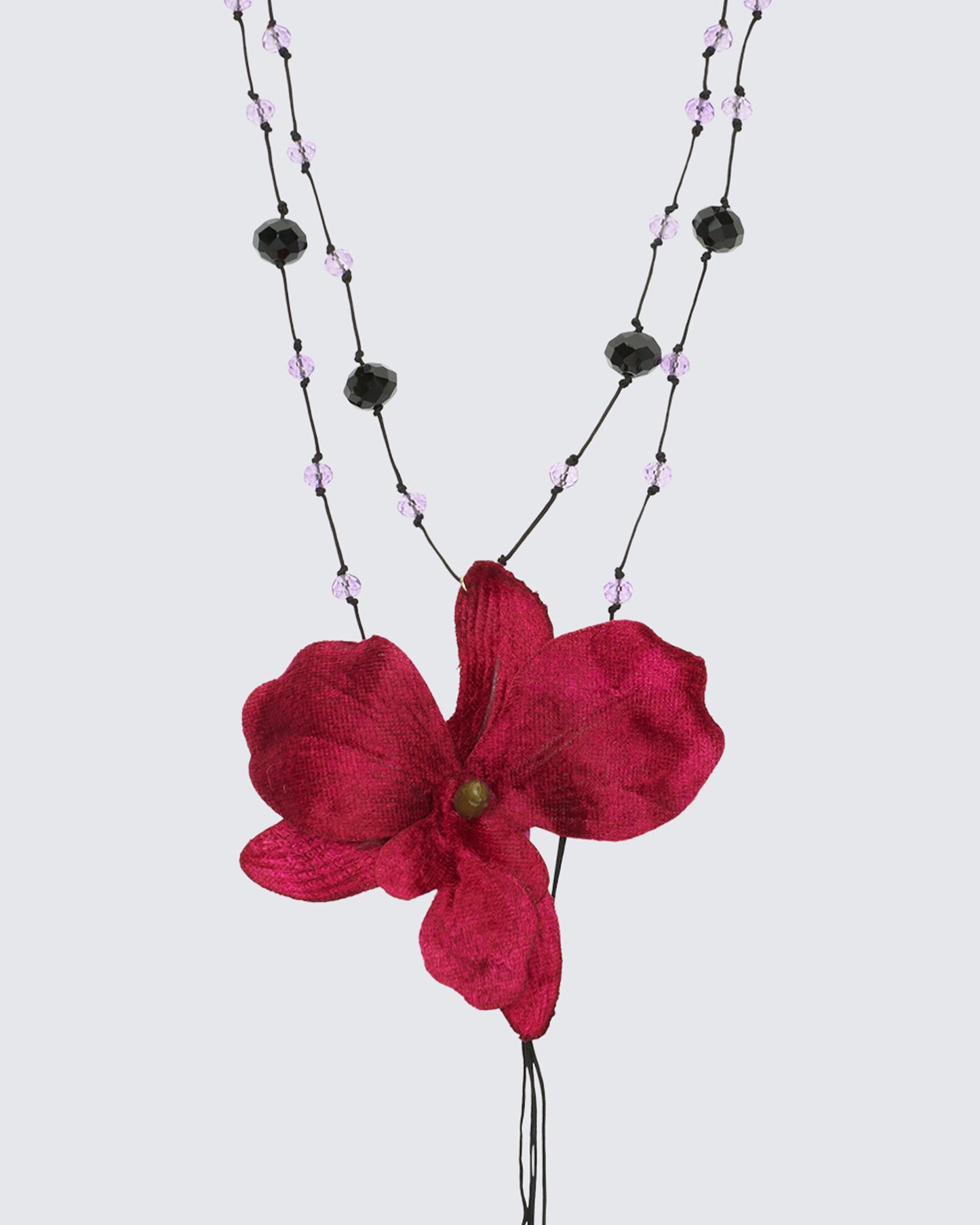 Purple necklace front view – FINESSE